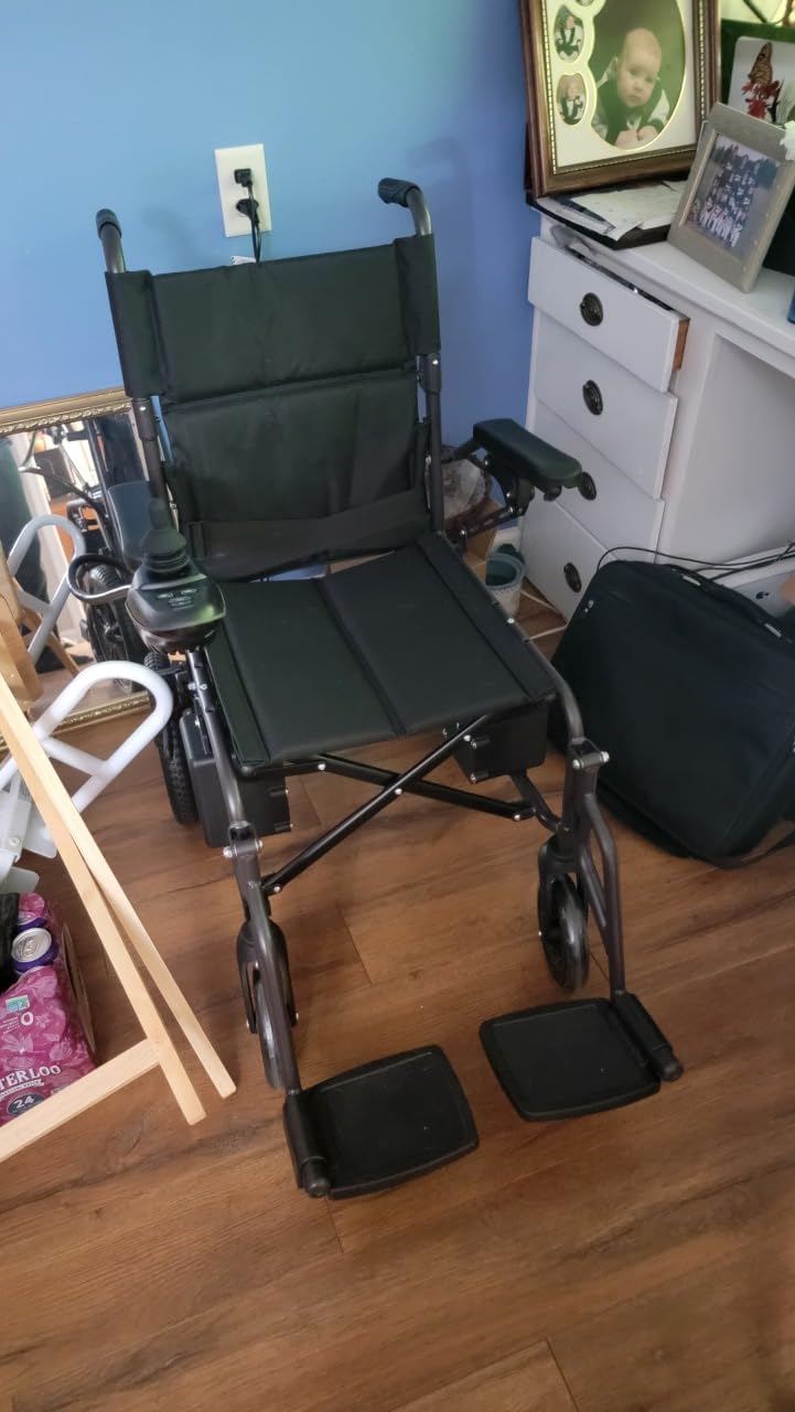 Electric Wheelchairs for Adults, Lightweight Electric Wheelchair, Foldable Travel Motorized Wheelchairs for Seniors, Folding Portable Mobility Scooter, Compact Fold Power Wheelchair customer photo 2