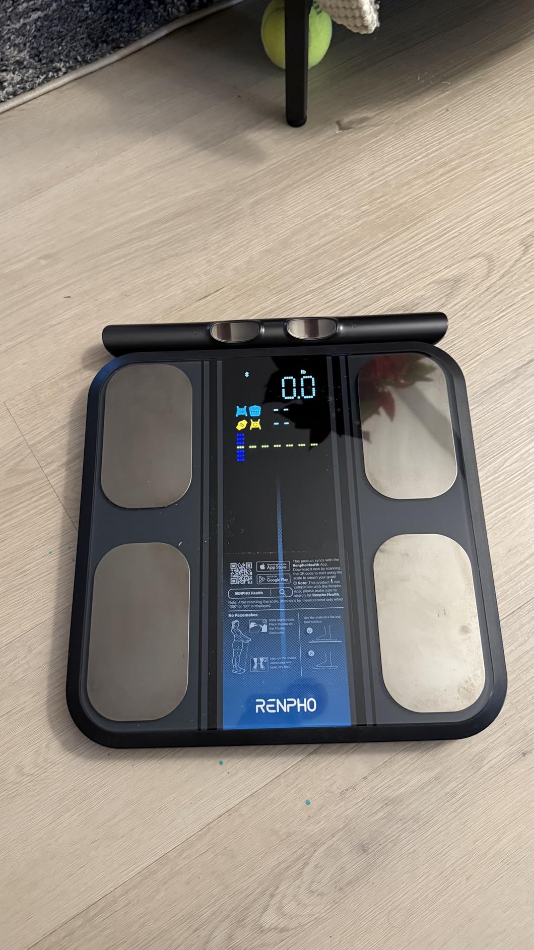 RENPHO Smart Scale for Body Weight, FSA&HSA Eligible, 8-Electrode Digital Bathroom Scale with BMI Body Fat Muscle Mass, Body Composition Analyzer, Larger Platform, MorphoScan Base customer photo 1
