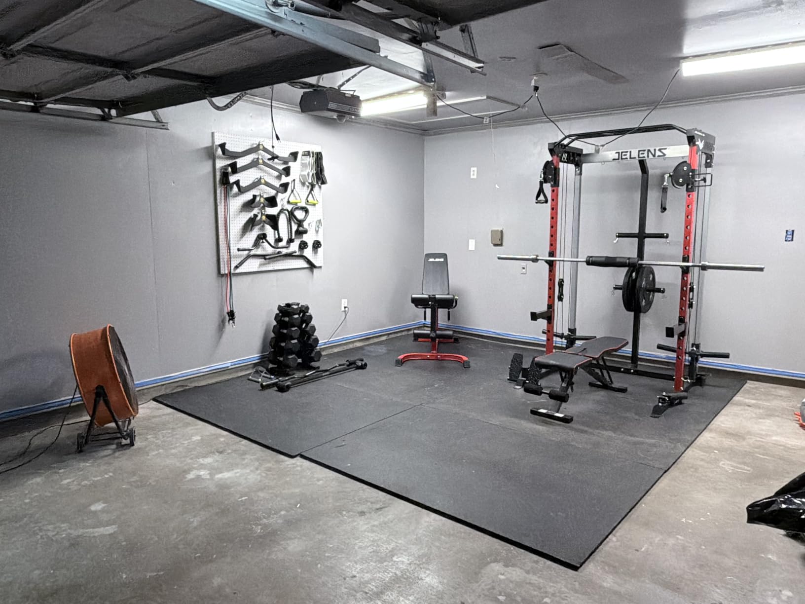 JELENS C21 Power Cage, 2000LBS Multi-Function Power Rack with Independent Dual Pulley System, All-in-One Squat Rack for Cable Crossover, Home Gym Workout Machine customer photo 1