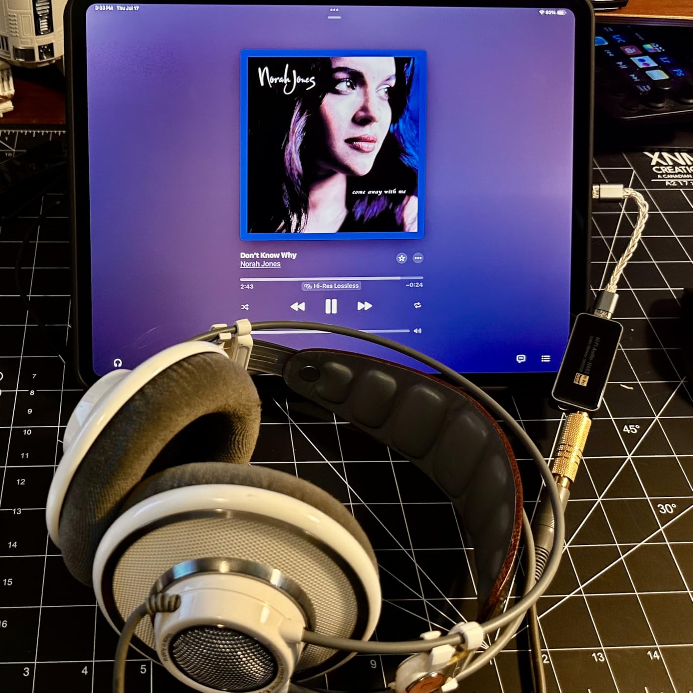 Portable Headphone Amplifier, USB C MINI DAC Amp Dongle 3.5mm & 4.4mm Balanced Outputs, HiFi 32Bit/384kHz DSD256 Dual CS43131 Audio Decoder Audio Adapter for Phones/PC/Laptops/Tablets customer photo 1
