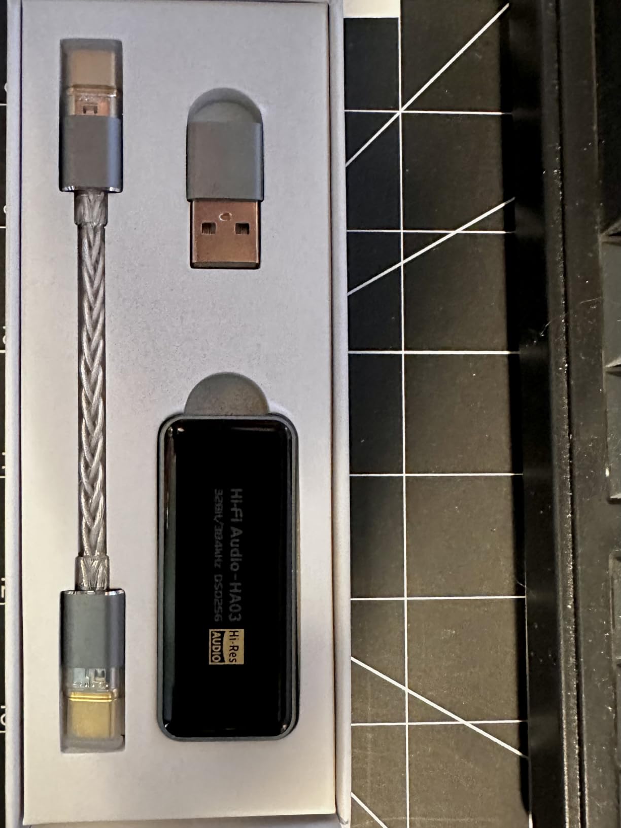 Portable Headphone Amplifier, USB C MINI DAC Amp Dongle 3.5mm & 4.4mm Balanced Outputs, HiFi 32Bit/384kHz DSD256 Dual CS43131 Audio Decoder Audio Adapter for Phones/PC/Laptops/Tablets customer photo 2