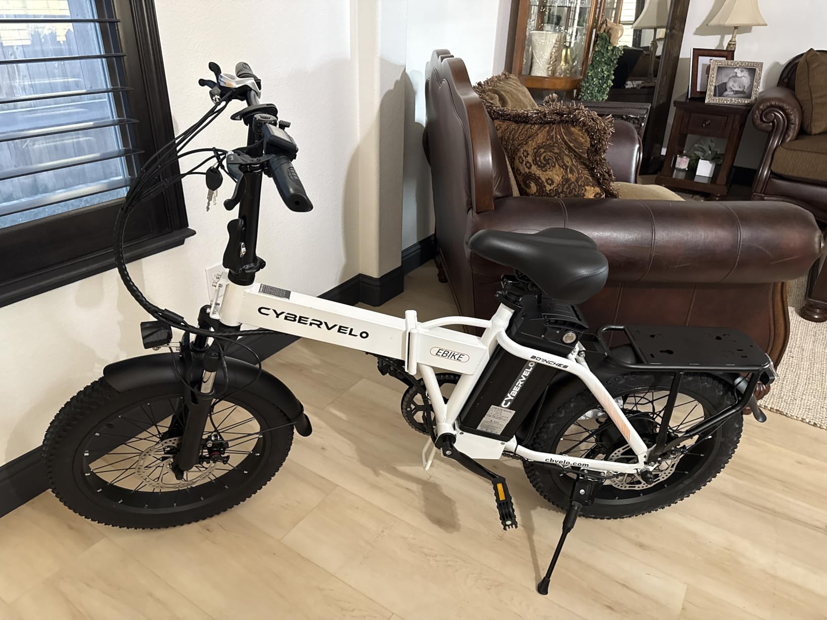 CBVELO Folding Electric Bike for Adults, 48V/20AH Foldable E-Bike with Long-Range Removable Battery, 80 Miles Max Range, 20
