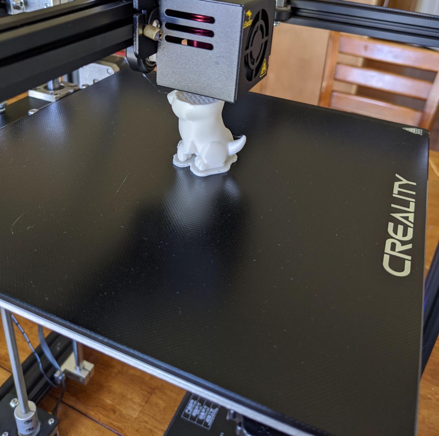 Creality Ender 3 V3 Plus 3D Printer, CoreXZ 600mm/s High-Speed Auto Leveling Direct Drive Extruder Stable Metal Build Tri-Metal Nozzle, Large Print Size 11.8x11.8x13.0in customer photo 1