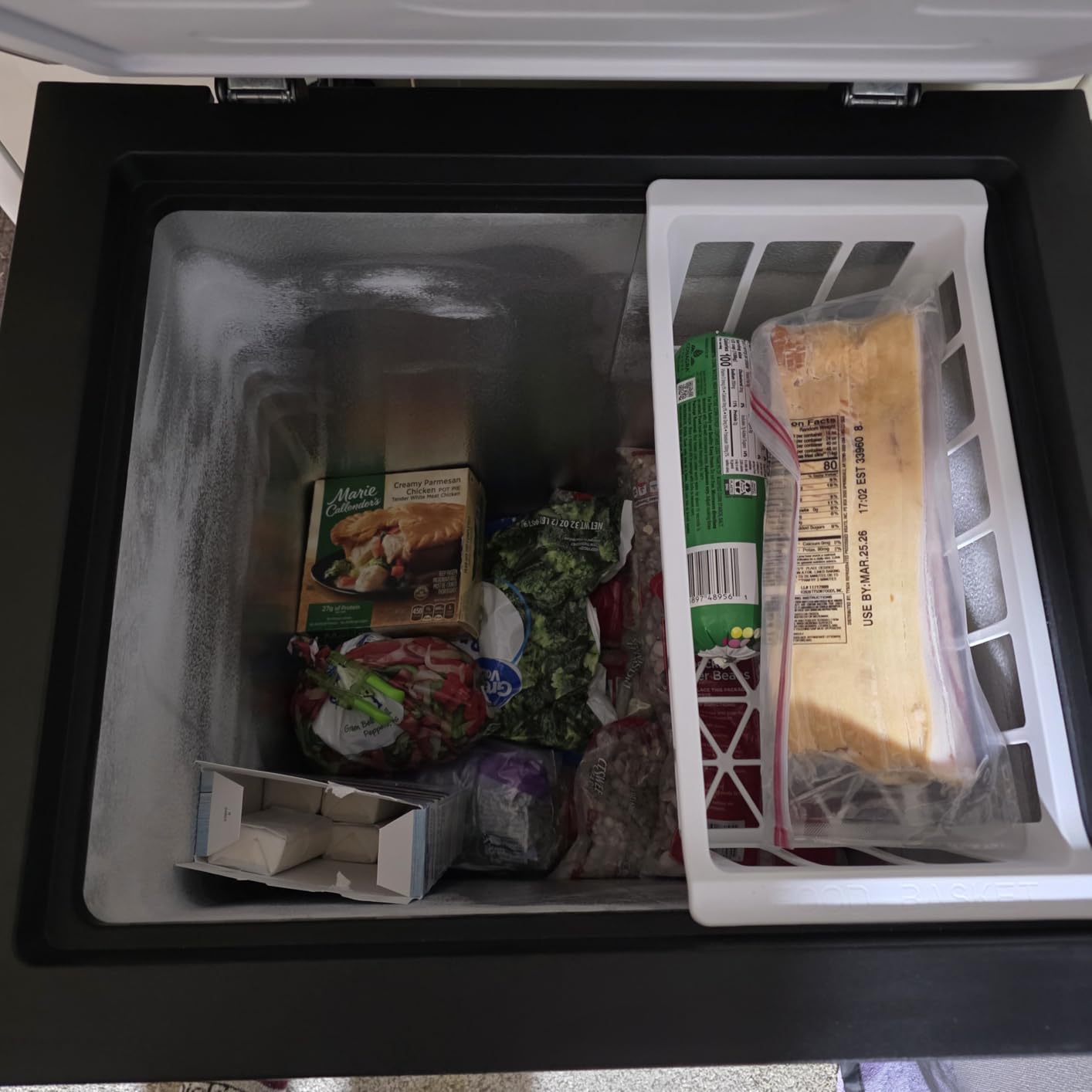 EUHOMY 3.5 Cu.Ft Chest Freezer with Wheels, Small Deep Freezer, New Black customer photo 1