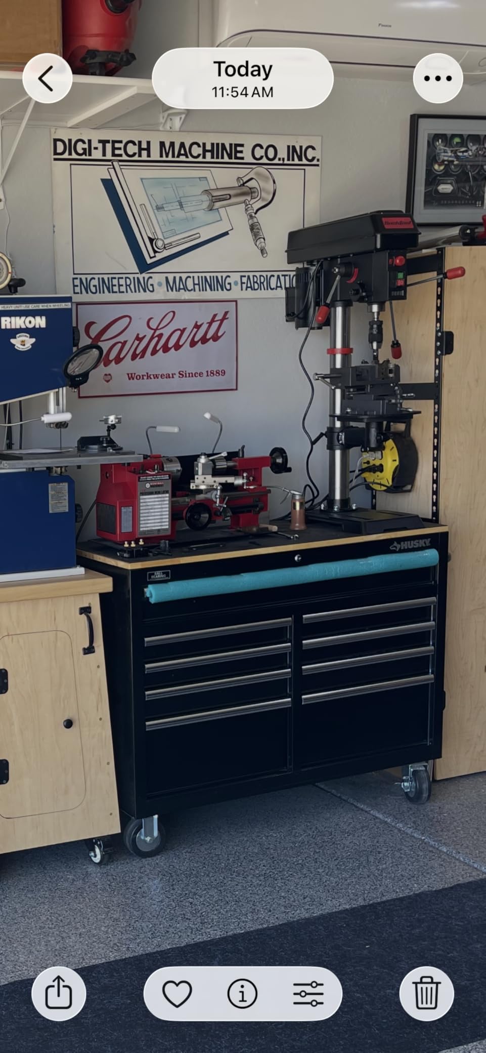 BUCKTOOL 12-Inch 6 Pole Motor Variable Speed Benchtop Drill Press 360-2000RPM, 3/4HP Powerful Bench Drill Press with Laser and Worklight customer photo 1