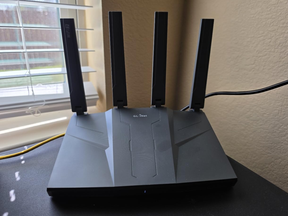 GL.iNet GL-BE9300 (Flint 3) Tri-Band WiFi 7 Router, High-Speed 6GHz Gaming WiFi Router for Wireless Internet, Long Range, 5 x 2.5G VPN Routers for Fiber Optic Modem, Home & Business customer photo 1