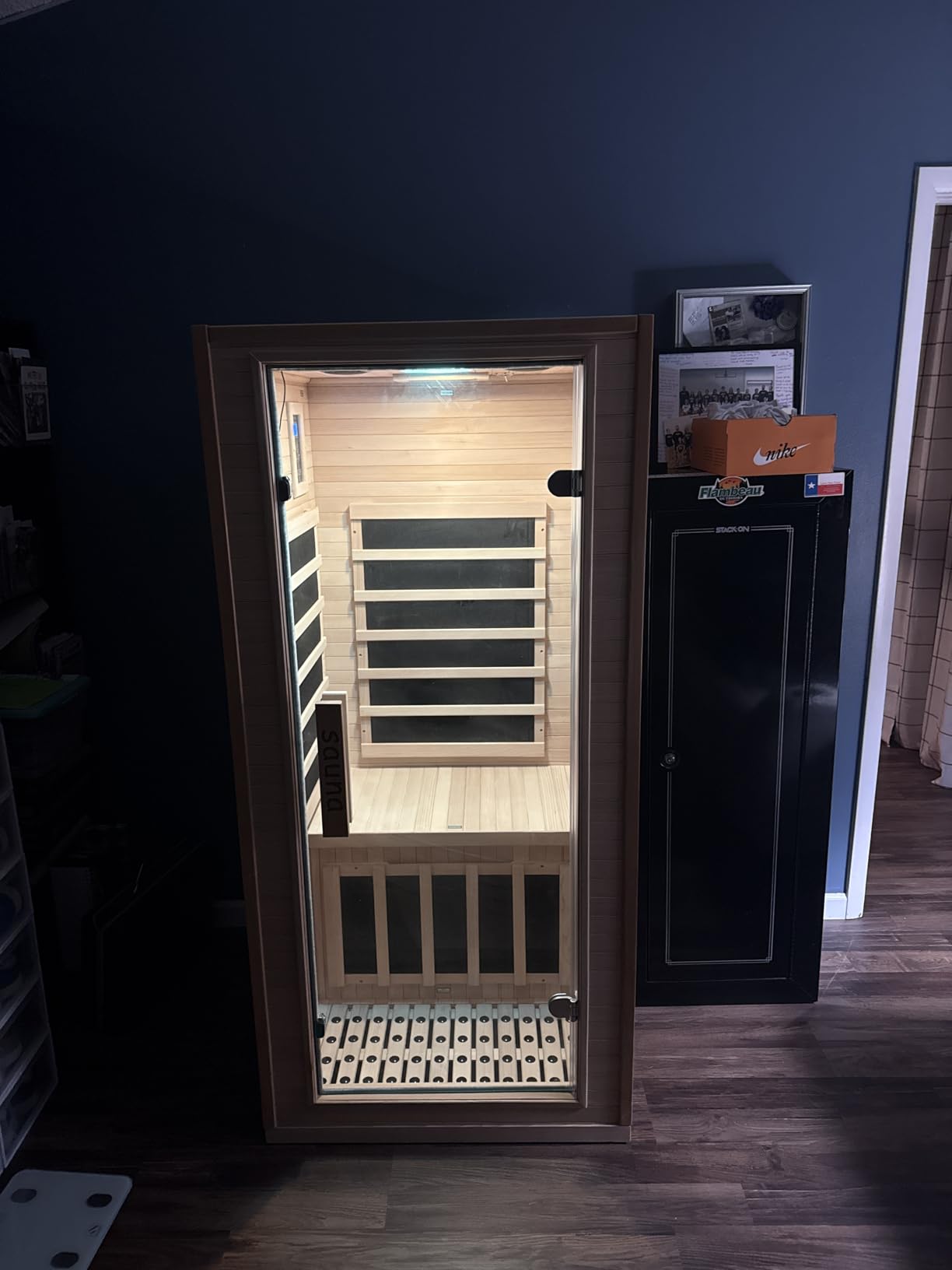 Far Infrared Sauna Room for Home Use - 1350W Natural Hemlock Indoor Personal Wooden Dry Sauna with Rapid Heating, Perfect for Athletes, Busy Professionals & Arthritis Sufferers customer photo 2