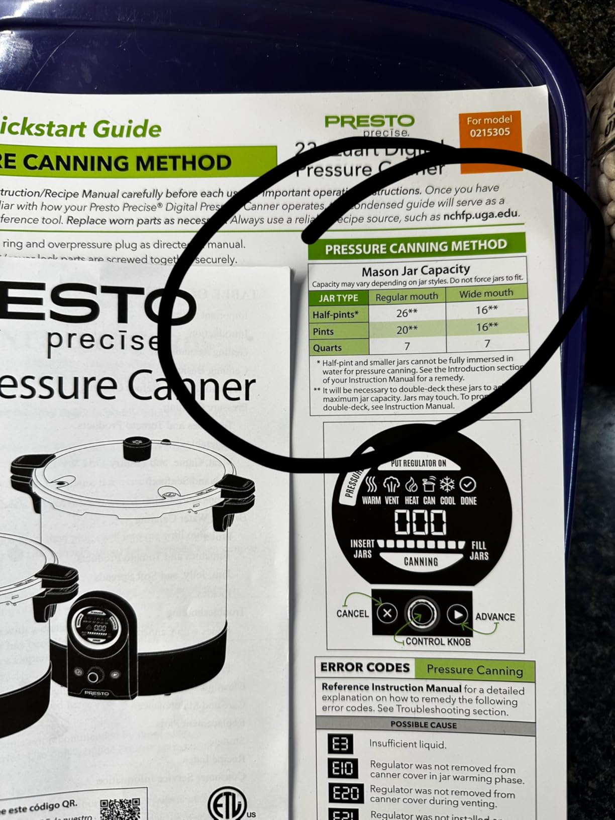 Presto 02153 Precise 23-Quart Digital Pressure Canner customer photo 2
