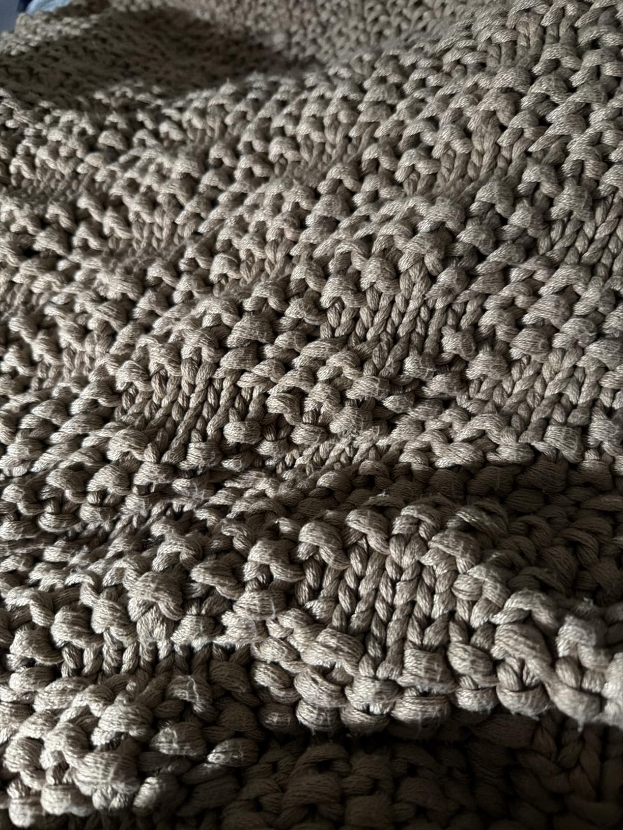 Anysay Knitted Weighted Blanket for Adult, Chunky Knit Weighted Throw for Sleep 60