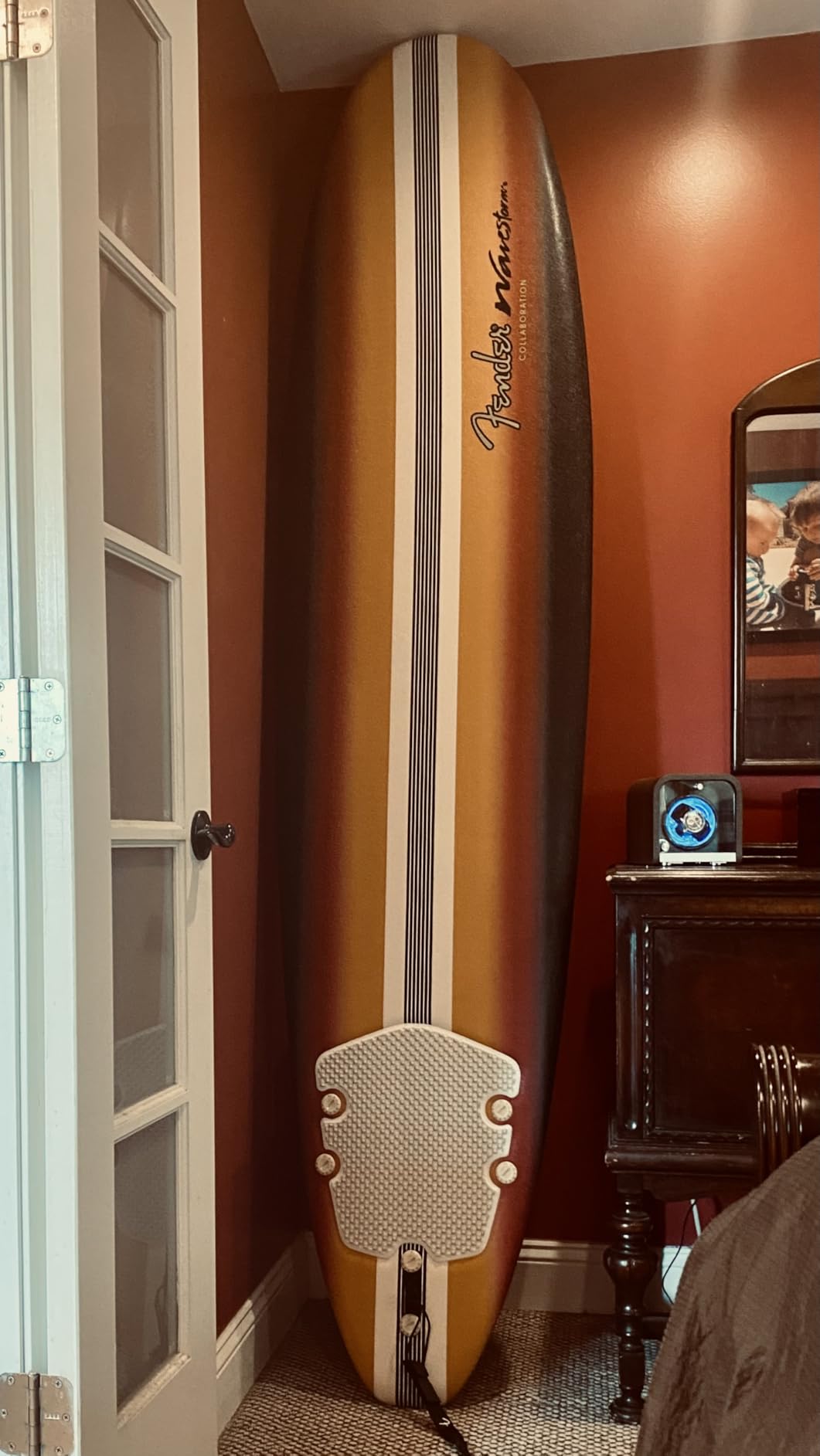 Fender x Wavestorm Collaboration 8ft Surfboard | Graphic top Deck with high Density Slick Bottom | for Kids and Adults | Foam Construction with Accessories | Leg Leash and Fin Set Included customer photo 2