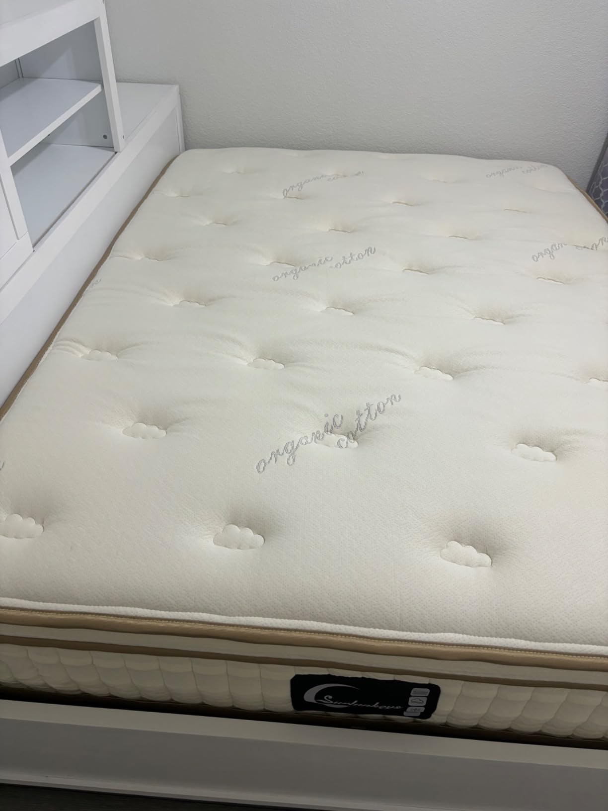 Organic Mattress King Size - 14 Inch Hybrid Mattress with Gel Foam Medium to Firm for Hot Sleepers, Edge Support customer photo 1