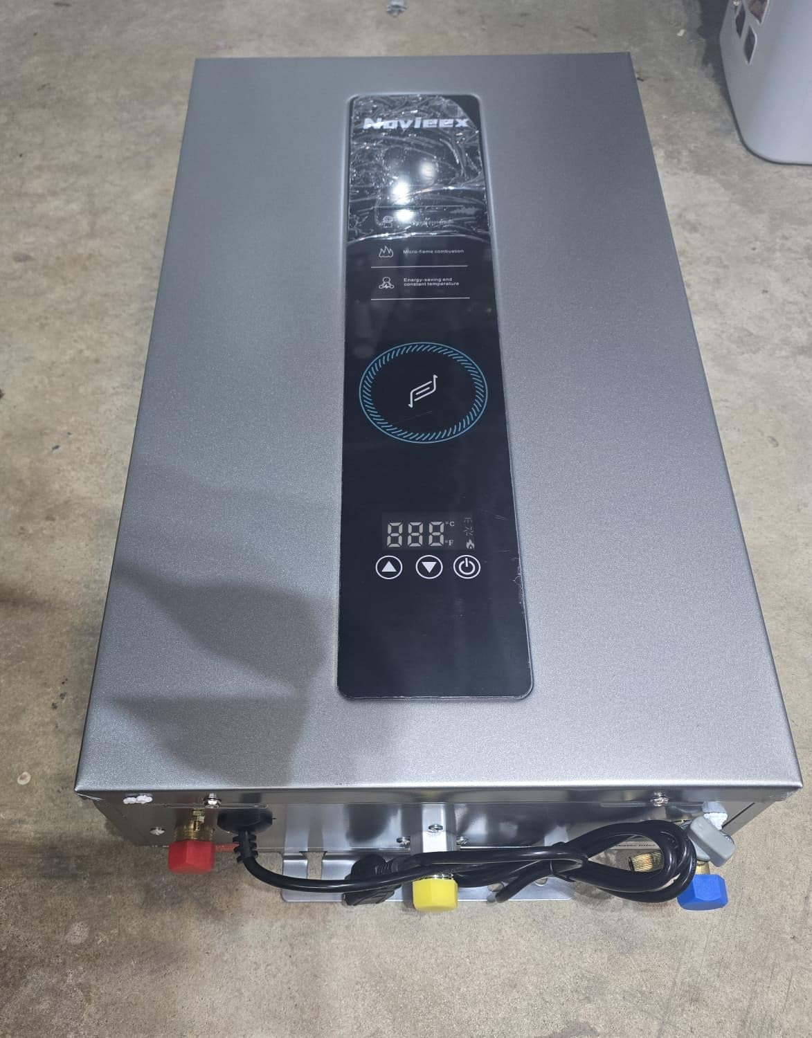 Tankless Water Heater, Novieex On Demand Water Heater Natural Gas, Up to 4.3 GPM, 100,000 BTU Instant Hot Water Heater with LED Display, Indoor Installation, 2-4 Point Use for Family Bathroom Kitchen customer photo 2