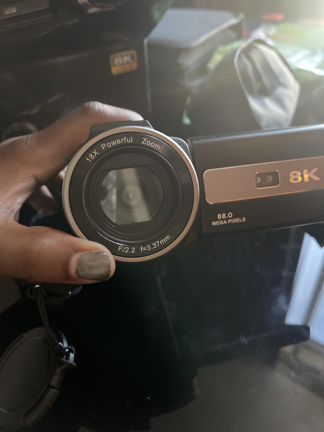 8K Video Camera Camcorder 2025 Latest 88MP Ultra HD Video Cameras Wifi Vlogging Camera for YouTube 18X Digital Video Cameras with 32G Card Microphone 6-Axis Anti-Shake IR Night Vision Video Recorder customer photo 2