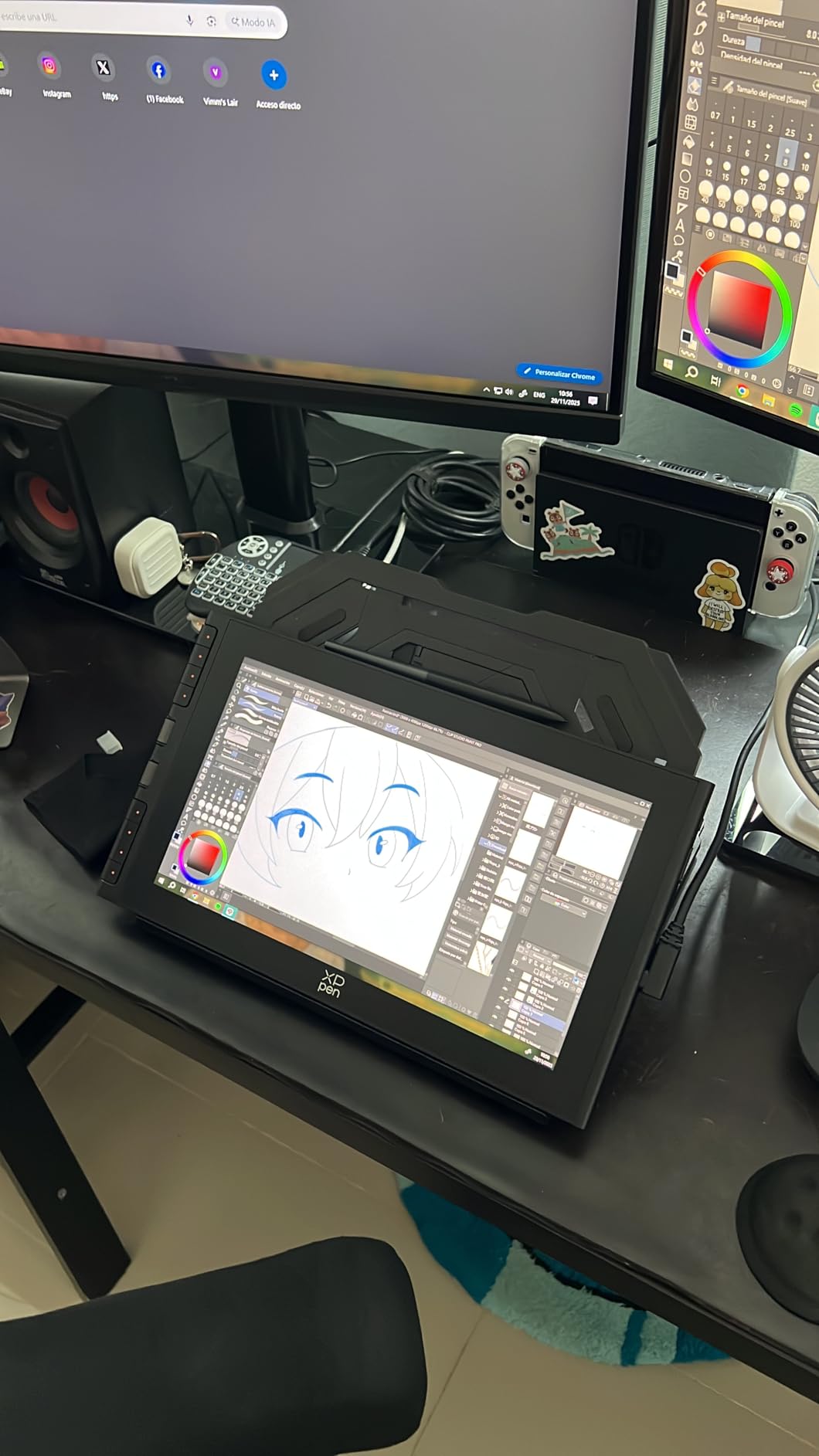 XPPen Artist 12 3rd 11.9 Inch Drawing Tablet with Screen | X4 Pen 16K Pressure | Dial Wheels+8 Keys | AG Etched Glass Portable Art Drawing Tablet Compatible with Windows/macOS/Android/ChromeOS/Linux customer photo 2
