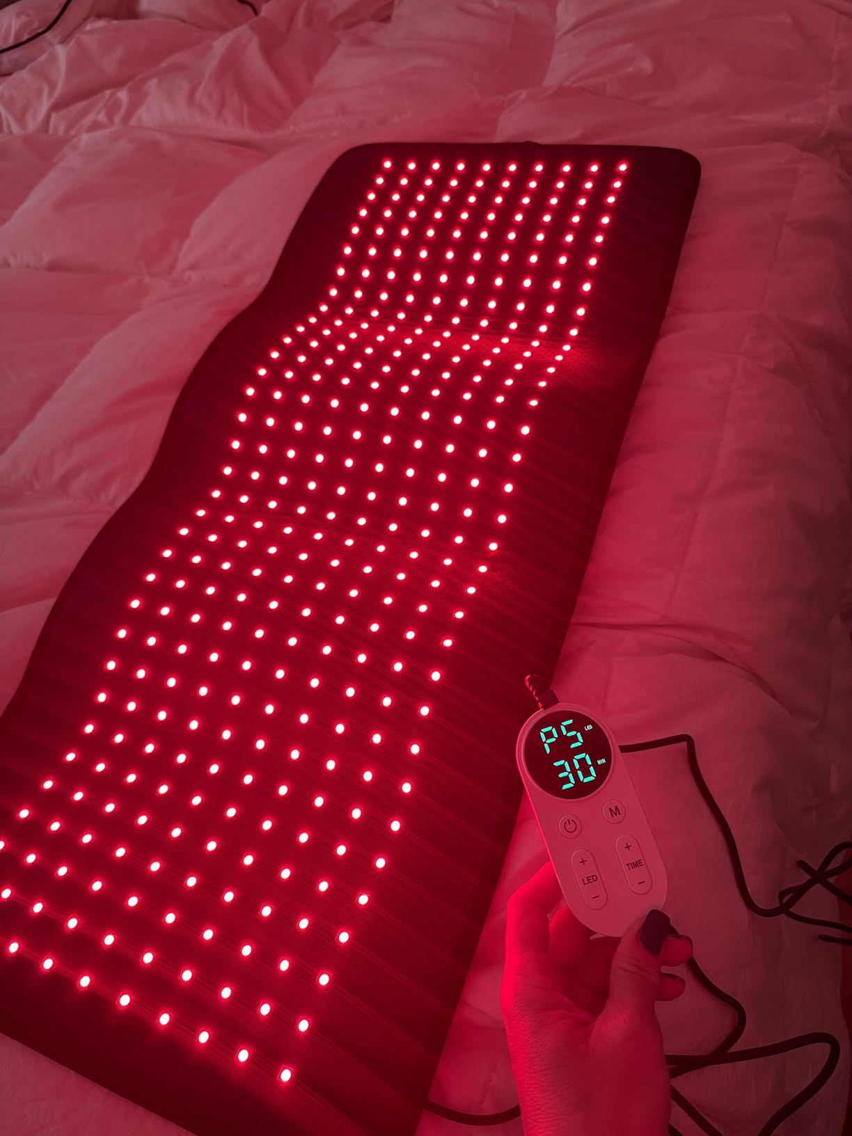 Red Light Therapy Mat for Full Body, Largest 2704LEDs Near Infrared Light Therapy Pad, 660nm& 850nm 2in1 LEDs Light Blanket, High end Leather, 5 Power Levels UP to 288W, 73
