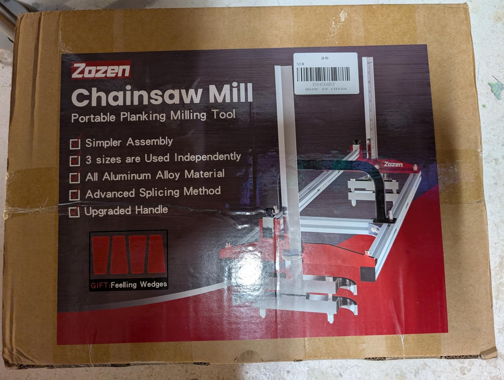 Zozen Chainsaw Mill 2.0, Portable Sawmill - Comfort Handle, 3 Adjustable Sizes for Independent Use, Fits 14-36 inches Planking Milling Bar customer photo 1