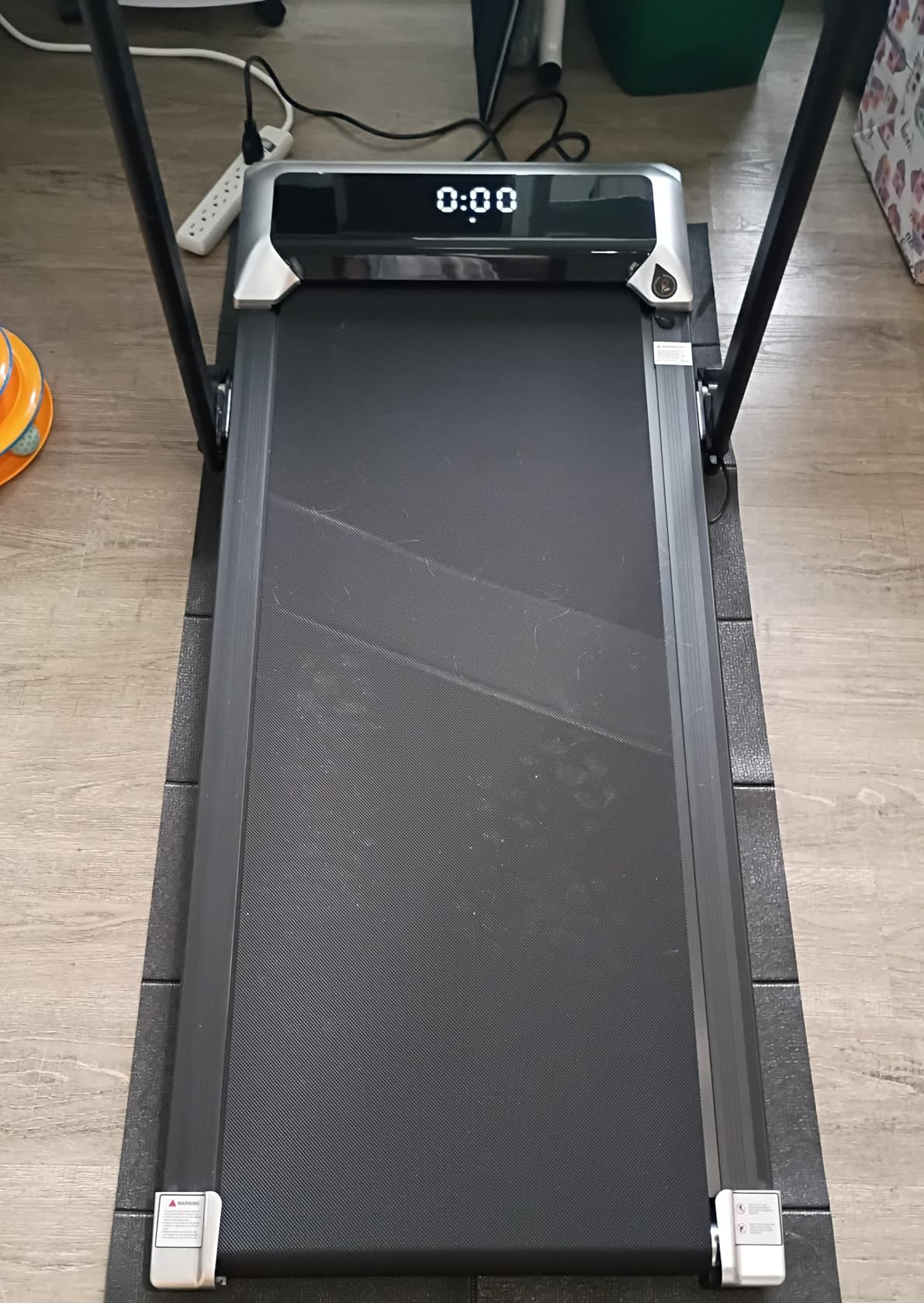 TOPUTURE Walking Pad Treadmill with 12% Incline, 6 in 1 Folding Treadmill with Adjustable Handle Bar for Home/Office, Under Desk Treadmills Portable Walking Pad with App, Remote Control & LED Display customer photo 1