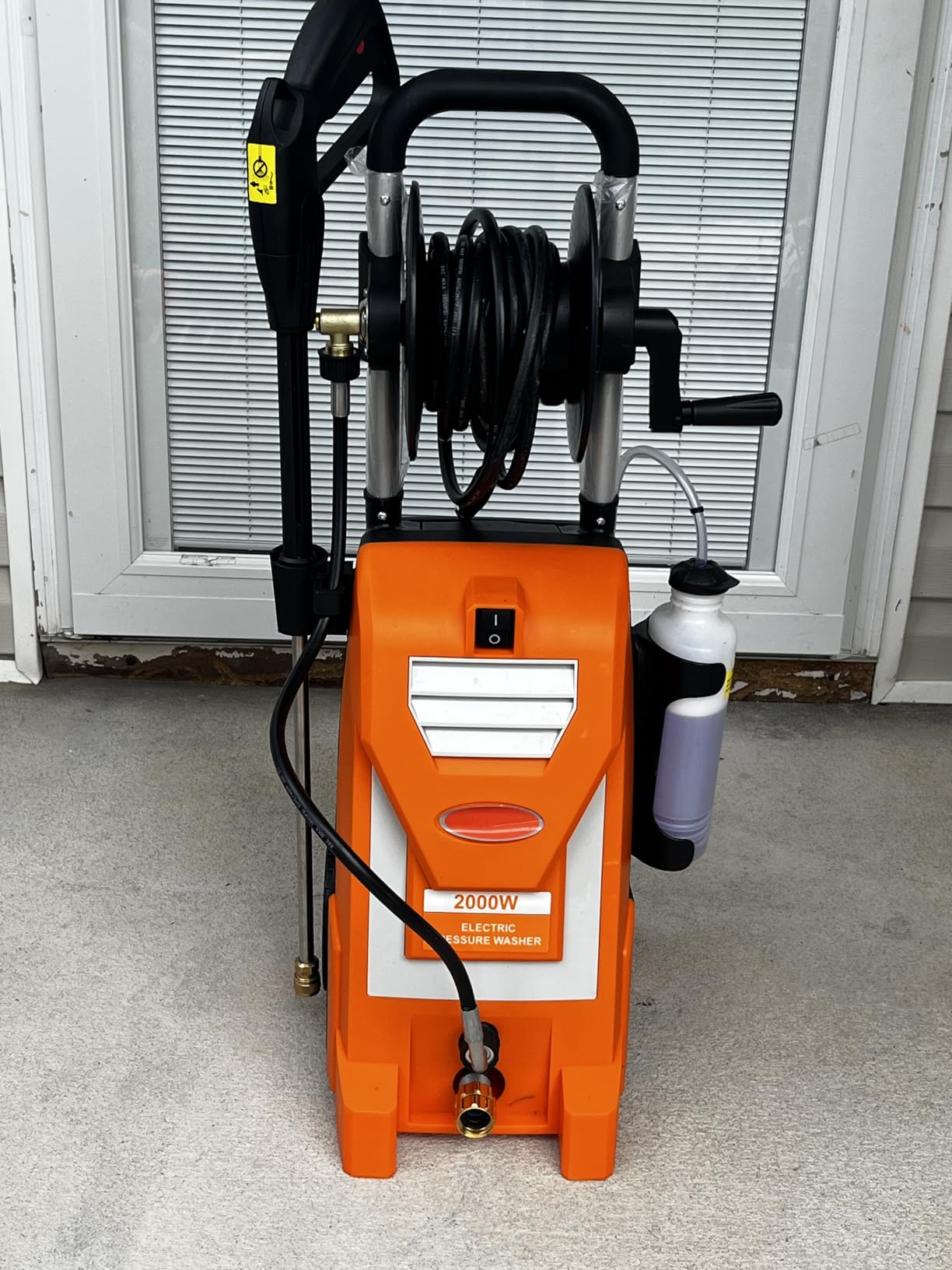 Professional 4200PSI 4GPM Gas Pressure Washer, Commercial Gas Power Washer with Foam Bottle 9-inch Wheels 5 Nozzles 25FT Hose for Home Car Fence Driveway Yard, EPA/CARB/ETL Compliant customer photo 1