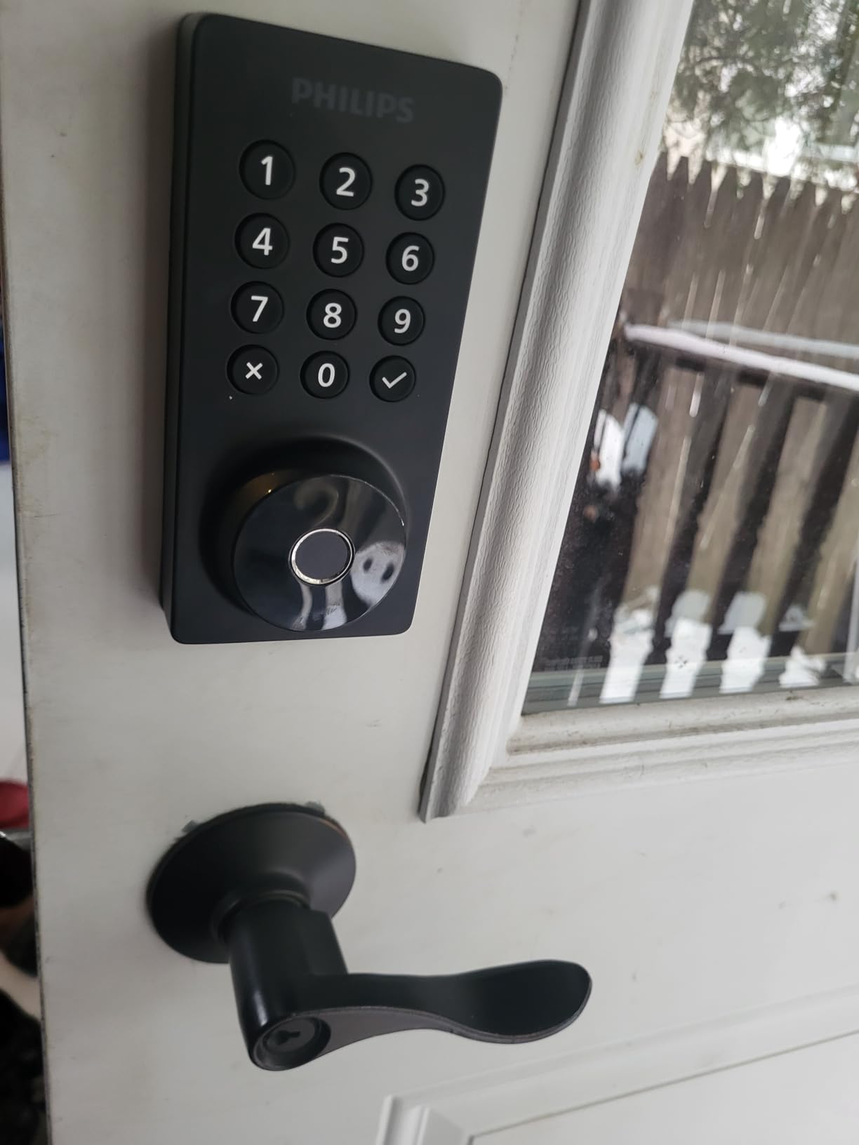 Philips Wi-Fi Door Lock, WiFi Smart Lock Keyless Entry Deadbolt for Front Door, Remote Control, Built-in WiFi, APP Fingerprint Passcode Unlock, Auto Locking customer photo 1