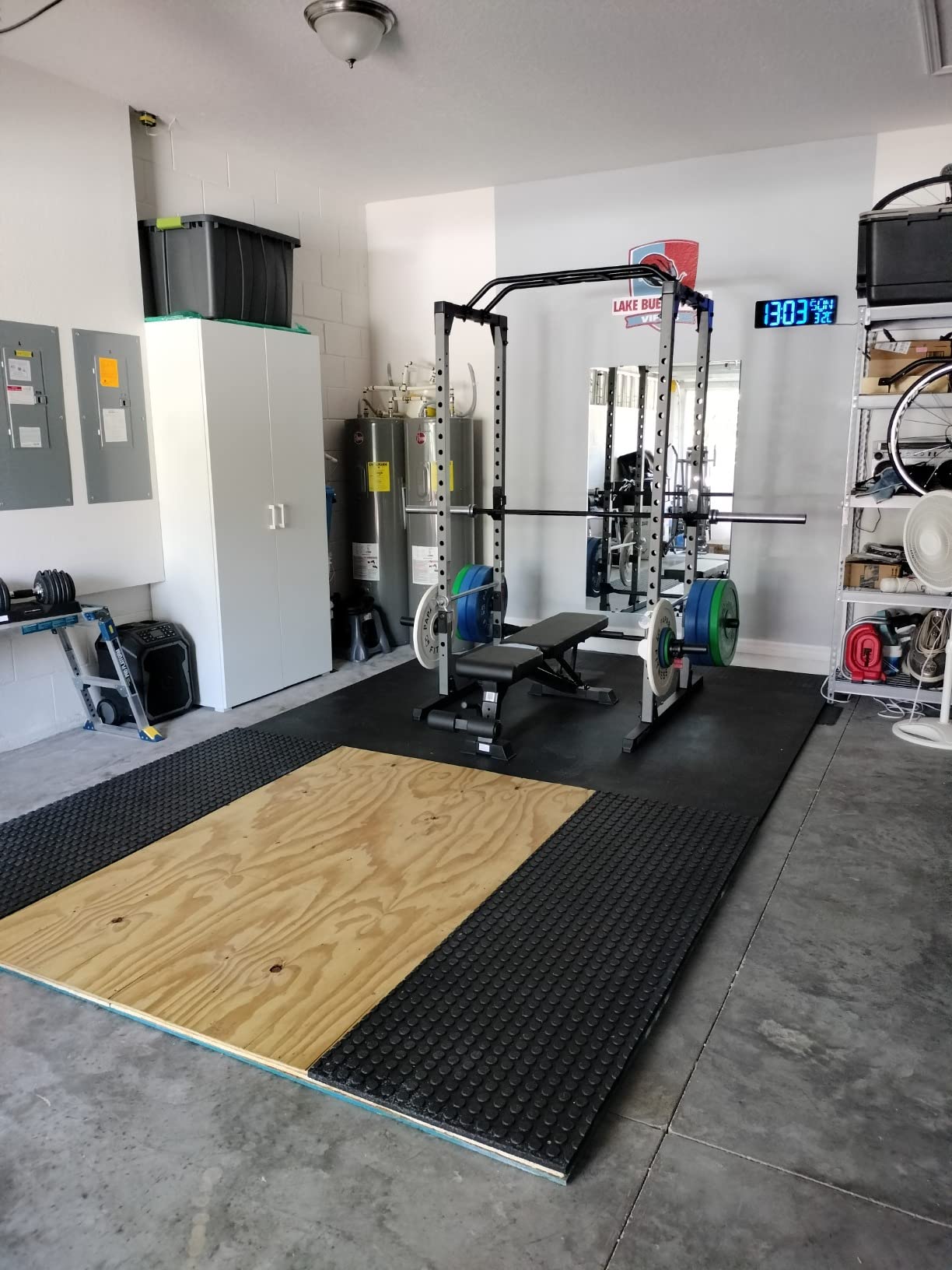 PAPABABE Olympic Barbell 4ft/6.5ft Straight Barbell for Women, Strength Training and Technique Adjusting, 2 Inch Olympic Bar customer photo 2
