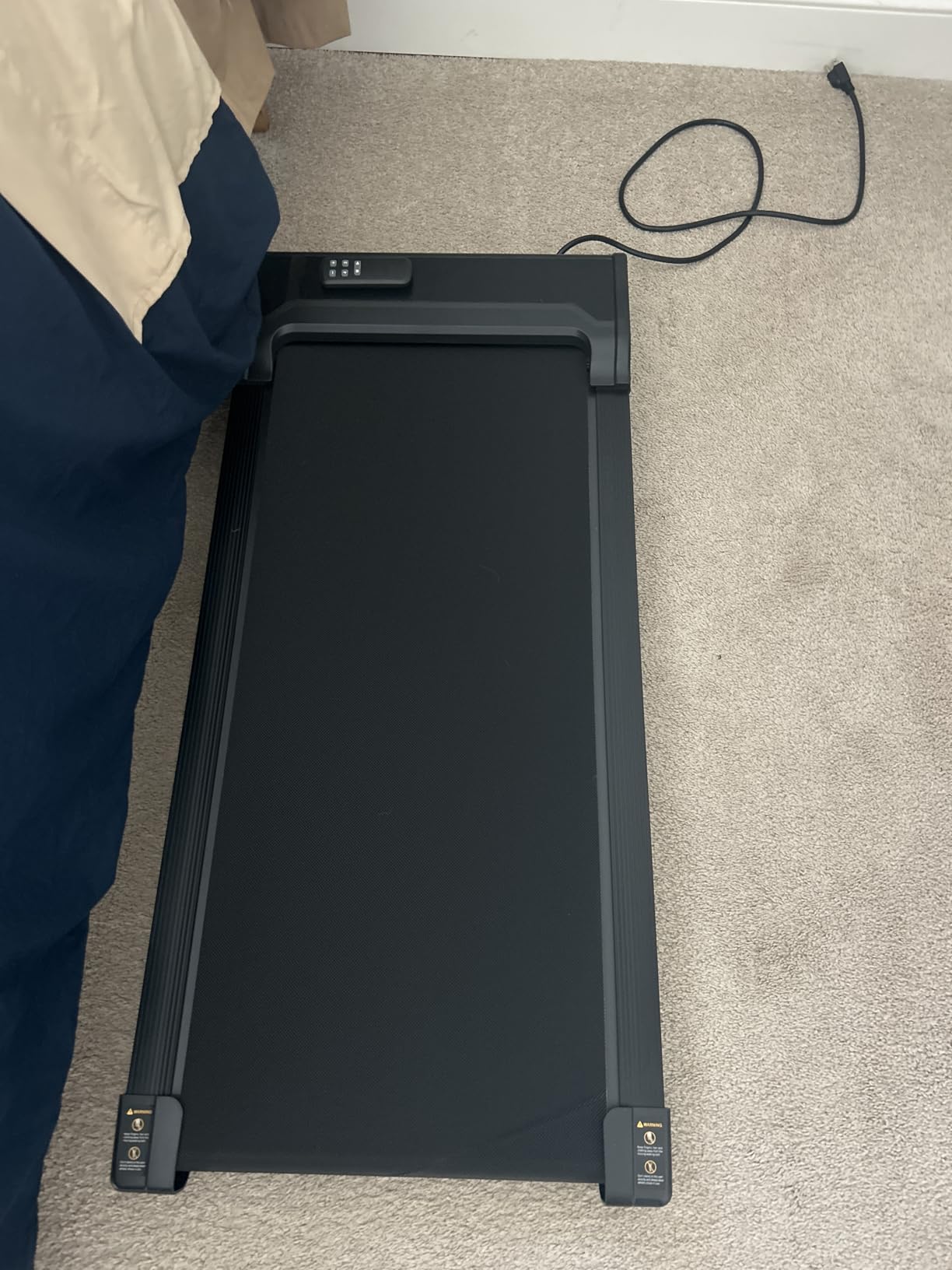Walking Pad Treadmill for Home - Under Desk Walk Pads with Remote Control Mini Running Portable Electric Machine Adjustable Slim Compact with 0.6-4.0MPH Max up 220 Lbs Modes for Office Small Spaces customer photo 2