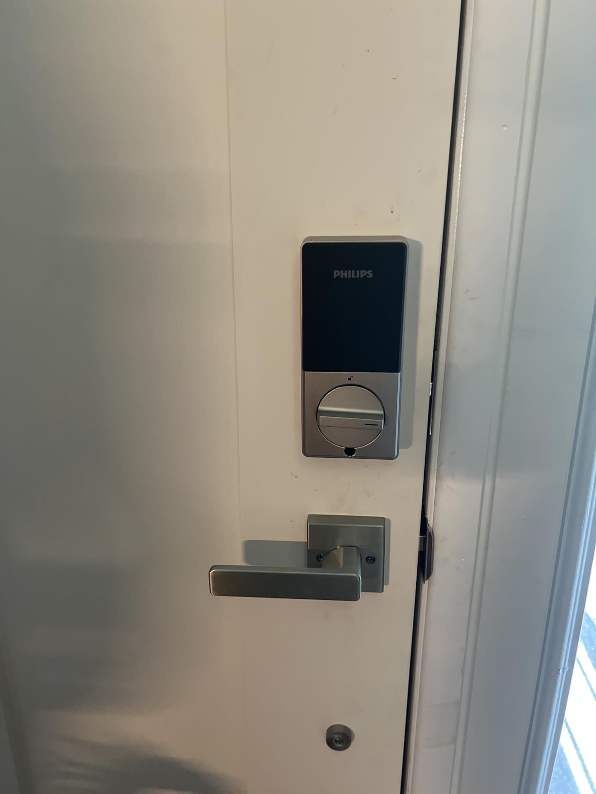 Philips WiFi Smart Lock with Front Door Handle Set, Built-in WiFi, APP Remote & Voice Control, Fingerprint Keyless Entry Door Lock, Keypad Deadbolt Smart Locks for Front Door, Auto-Lock, Satin Nickel customer photo 1