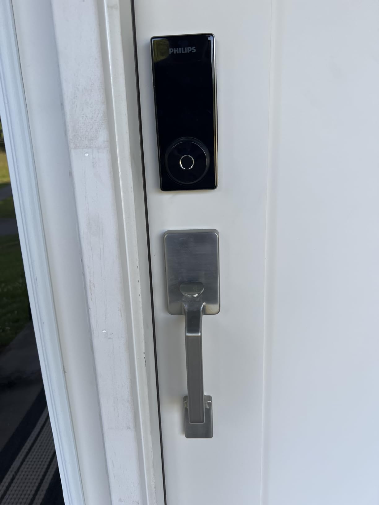 Philips WiFi Smart Lock with Front Door Handle Set, Built-in WiFi, APP Remote & Voice Control, Fingerprint Keyless Entry Door Lock, Keypad Deadbolt Smart Locks for Front Door, Auto-Lock, Satin Nickel customer photo 2