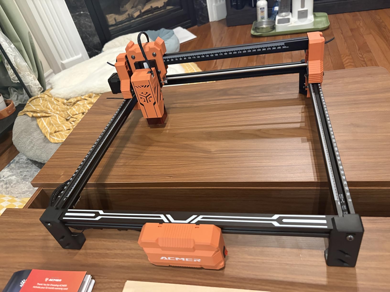 ACMER Laser Engraver Machine, Upgrade S2 7000mW Laser Cutter, 0.01mm Precision, 300x300mm Engraving Area, 10000mm/min Speed, for Wood, Metal, Acrylic, Leather, DIY & Education customer photo 2