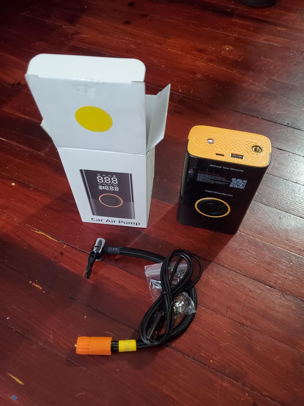 Tire Inflator Portable Air Compressor Portable Cordless Mini Air Pump with Digital Pressure Gauge Inflater 150PSI 3X Fast Inflation Auto Shutoff Large Battery Tires Pump for Cars Motors Bikes Balls customer photo 1