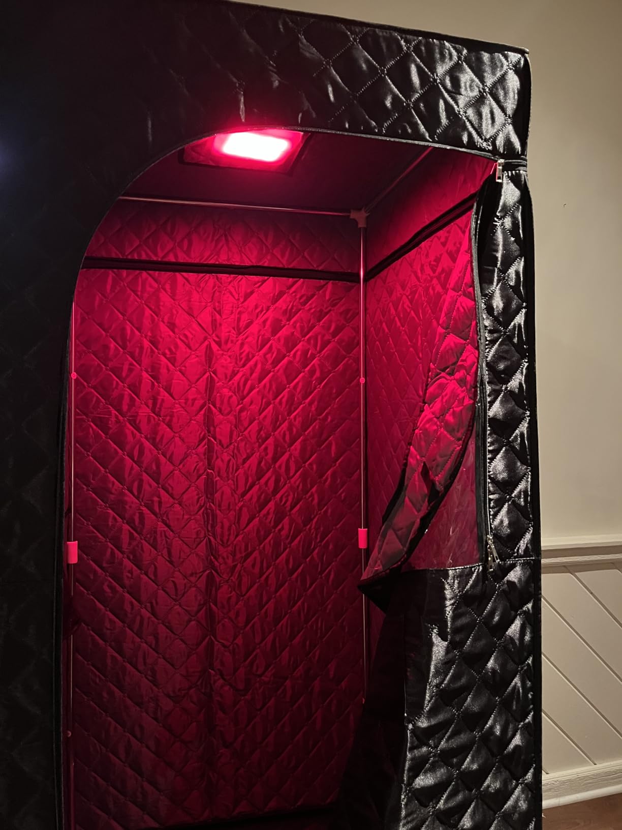 2-Person Full Spectrum Infrared Sauna, 1990W 120V with 12x12 Red Light Therapy, 2 Speakers, Indoor Dry Sauna for Home & Gym, Canadian Hemlock Wood customer photo 2