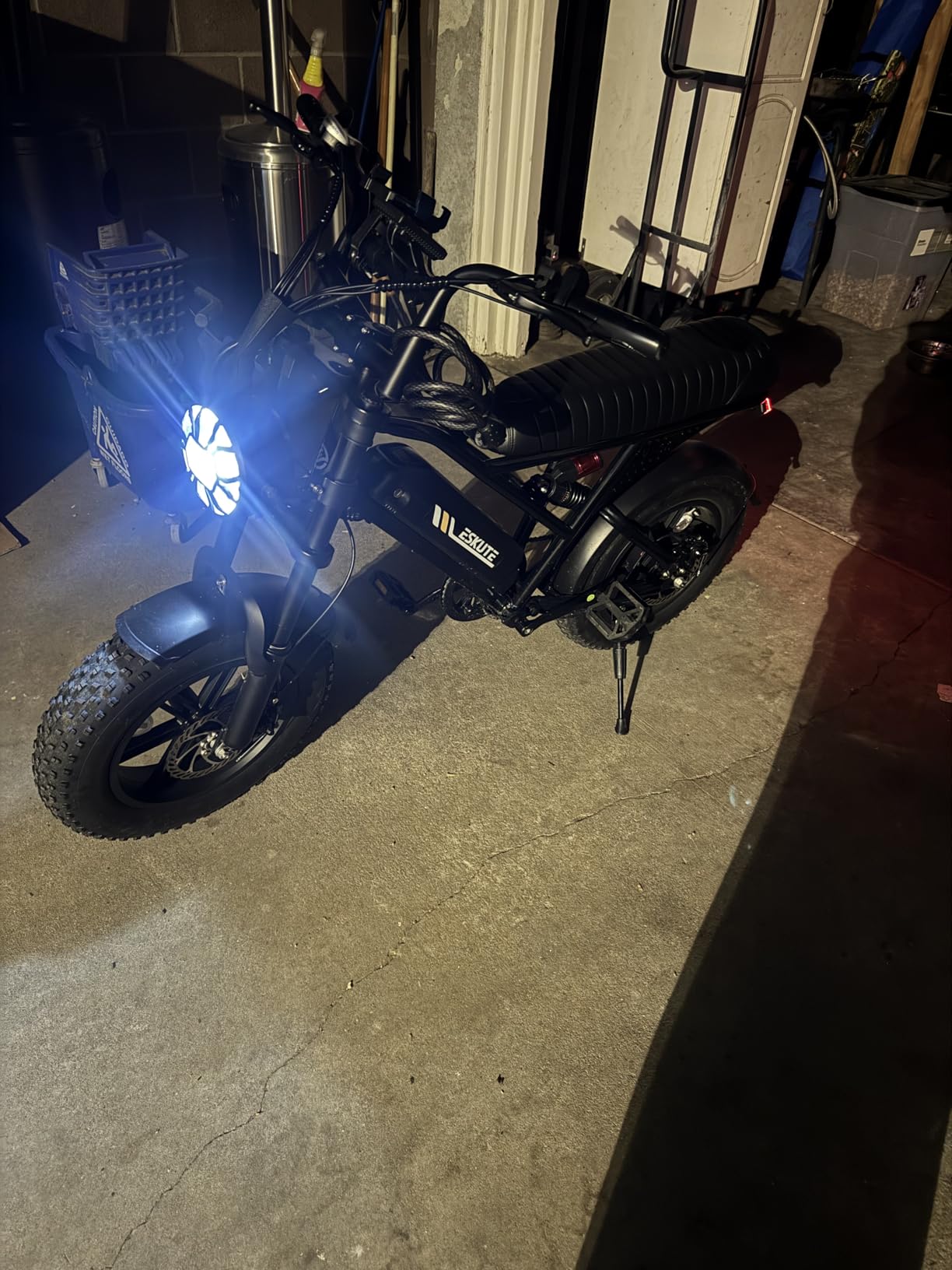 ESKUTE V100 Electric Bike for Adults, Electric Dirt Bike 1500W Peak Motor, All Terrain Dual Suspension E Bike 28MPH Top Speed, Ebike Up to 60 Miles Range, 16