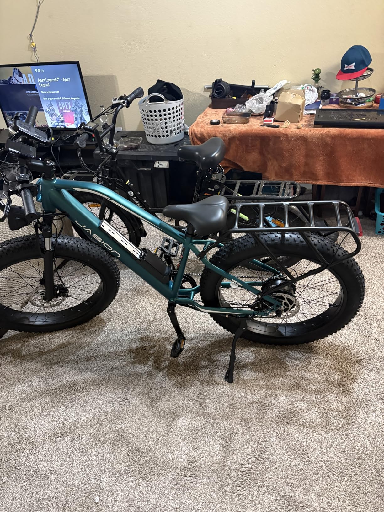 Jasion EB5 MAX Electric Bike for Adults with 2000W Peak Motor, 48V 15Ah (720Wh) Battery Electric Mountain Bike, 26'' x 4'' Fat Tire Ebike, 28+MPH Speed, Cruise Control, with Fenders, Rear Rack customer photo 2