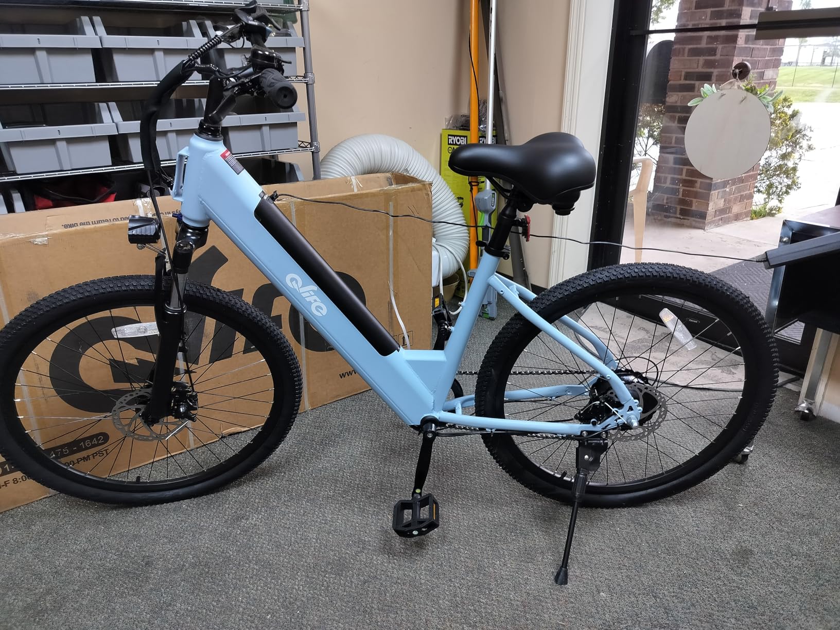 Qlife Cityone Electric Bike for Adults & Teens, Step-Through Commuter Ebike, 1000W Peak Motor, 55-Mile Range, 48V Removable Battery, 26-Inch City Tires, 7-Speed, Up to 25 MPH customer photo 1