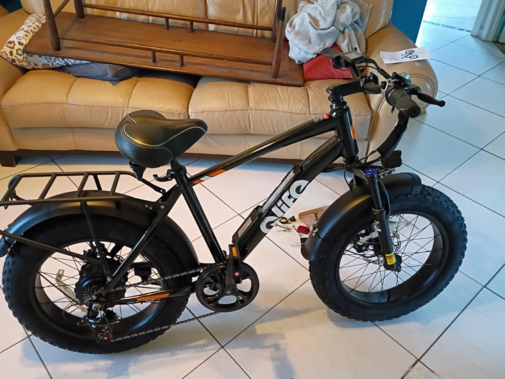 Qlife Racer Fat Tire Series Electric Bike for Adults, 28MPH, 50/65 Miles Mountain Ebike with Peak 1200W Brushless Motor, 48V 10AH/13AH customer photo 1