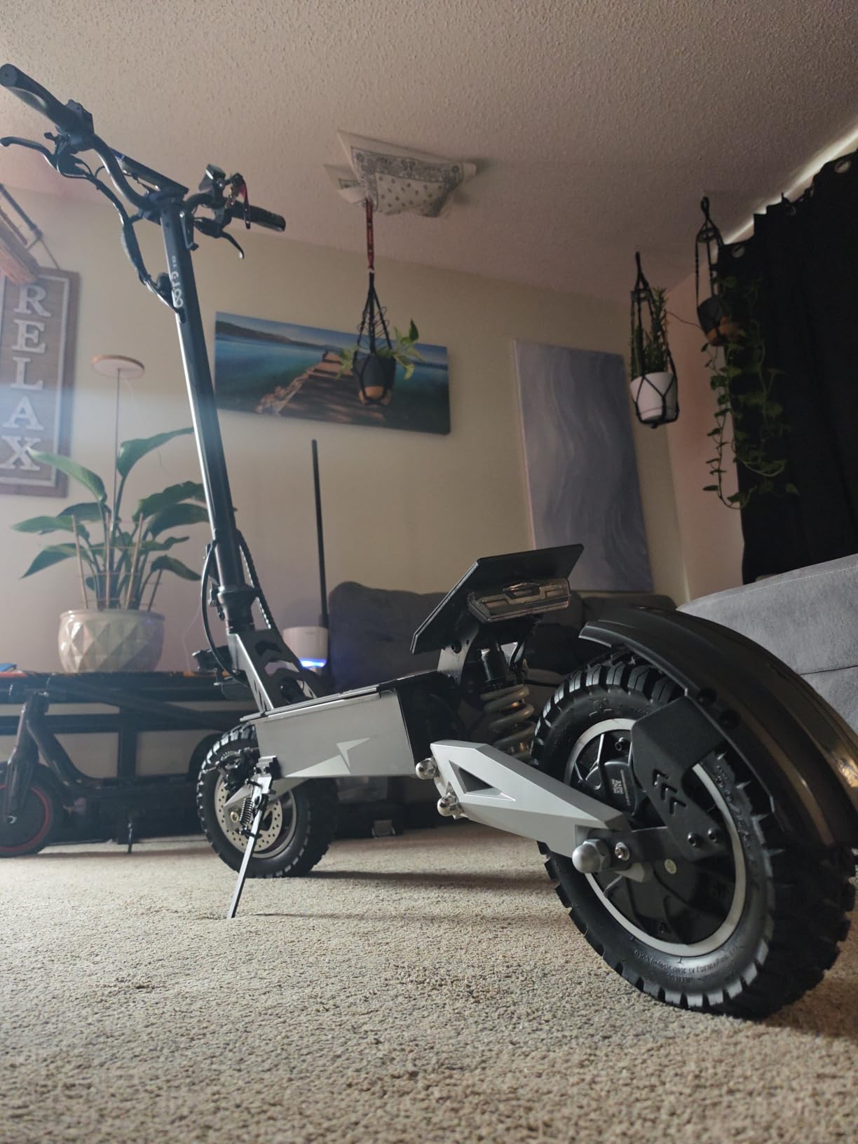 T10 Electric Scooter for Adults, 48V 18AH Battery Up to 46 Miles Long Range & Powerful Motor, 34 MPH Max Speed, 11 Inch All-Terrain Tires Folding Commuter E Scooter with Dual Suspension & LCD Display customer photo 1