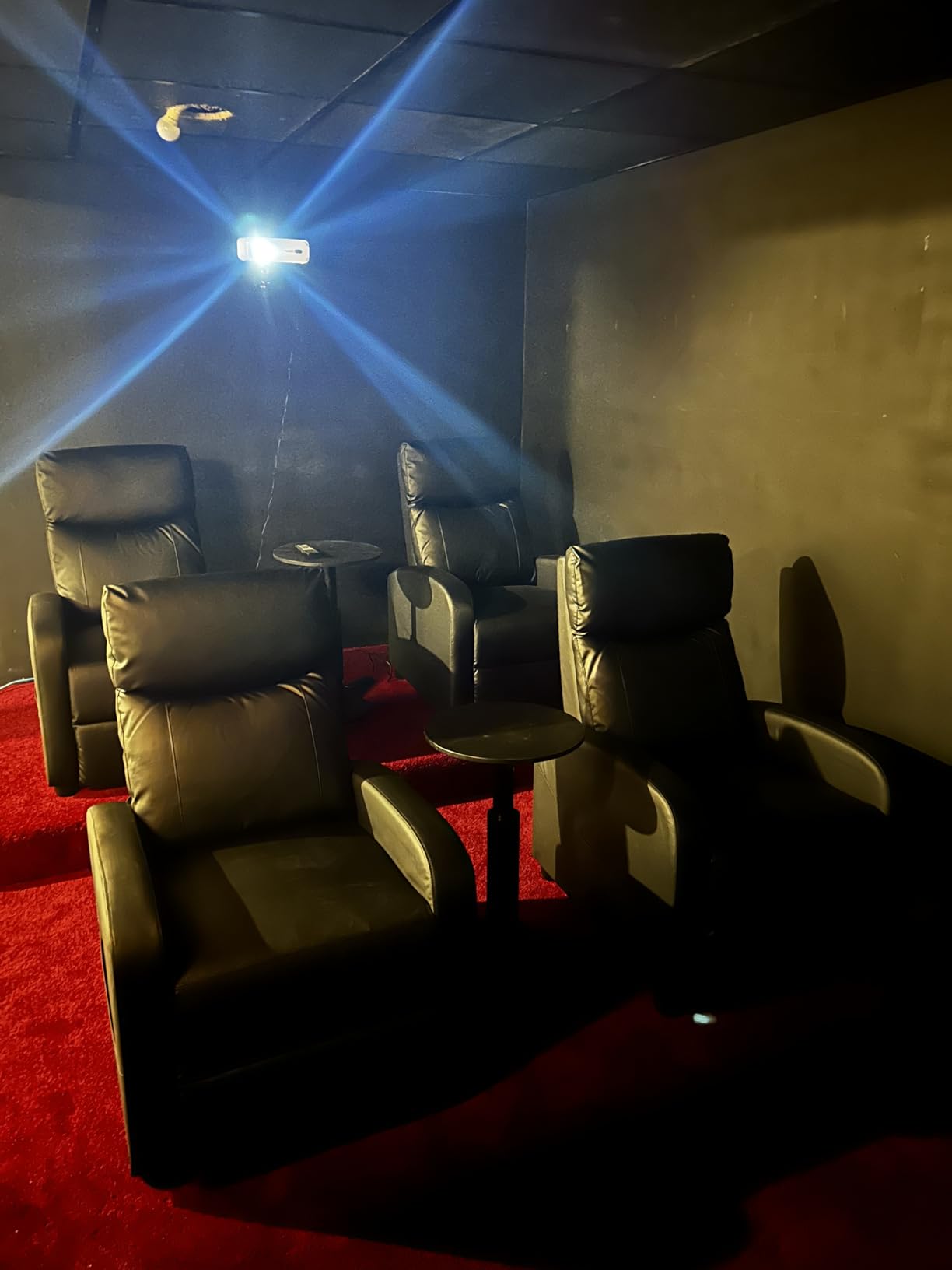 Sweetcrispy Recliner Chair PU Leather Recliner Sofa No Massage, Home Theater Seating with Lumbar Support, Adjustable Push Back Overstuffed High-Density Sponge Reclining for Living Room, Brown customer photo 2