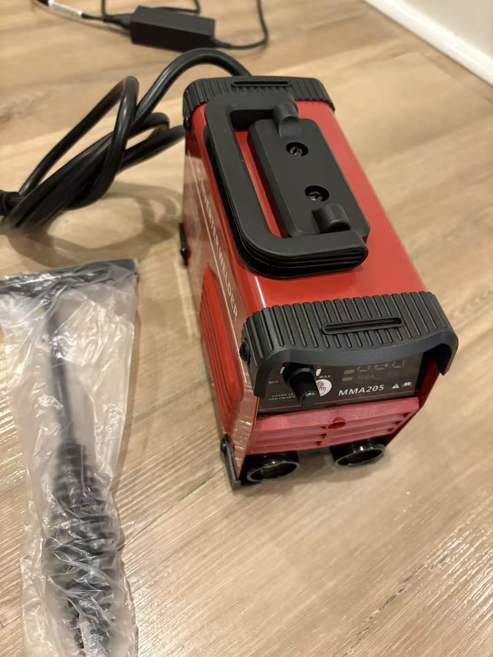 HONE Upgraded MINI Welding Machine, 205Amp Include 25 Rods Stick Welder with Lift Tig Welding, IGBT Inverter Mini Welder Machine 110v with Hot Start Arc Force Anti-Stick VRD for 1/16