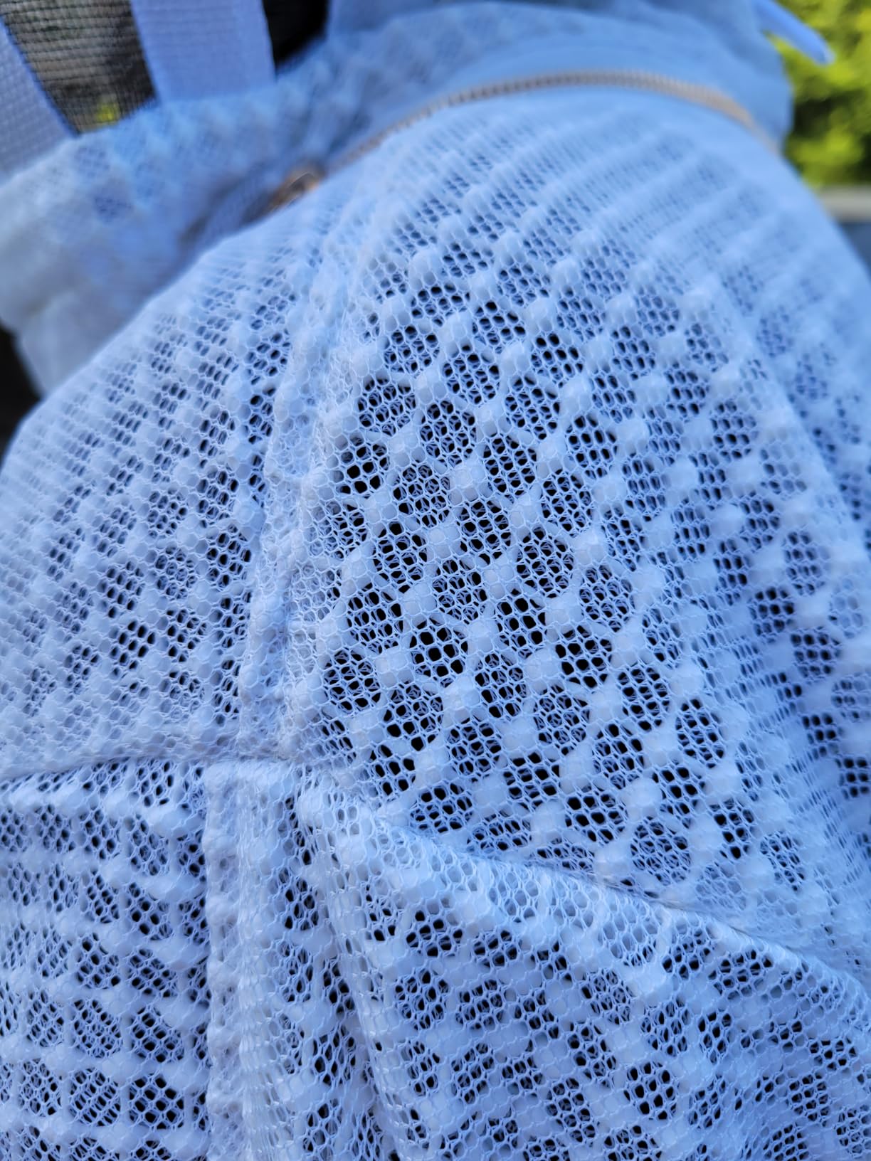 Beekeeping Suit for Men Women Sting Proof -3 Layer Ventilated Bee Suit with Gloves & 2 Veils, Sting-Proof Full Body Protection Beekeeping Suit,Safety Ventilated Bee Keeper Suit(XXL) customer photo 2