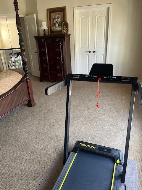 TOPUTURE Walking Pad Treadmill with 12% Incline, 4 in 1 Foldable Treadmill with Handle Bar for Home/Office, Under Desk Treadmills Portable Folding Walking Pad with App & Bluetooth Speaker, 0.6-10MPH customer photo 1
