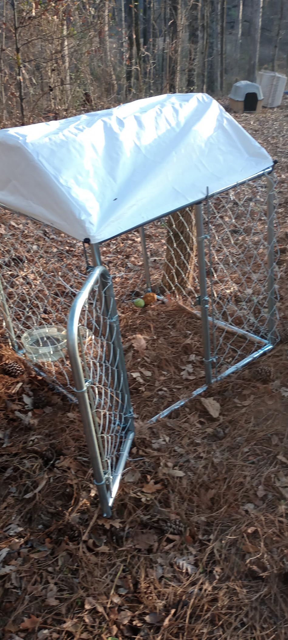 LotFun 10x10 FT Dog Kennel, Heavy Duty Outdoor Dog Enclosure with UV & Rain-Proof Fully Covered Roof, Double Security Locks and Rustproof Metal Mesh for Large Dogs House (10x10x6 FT) customer photo 2