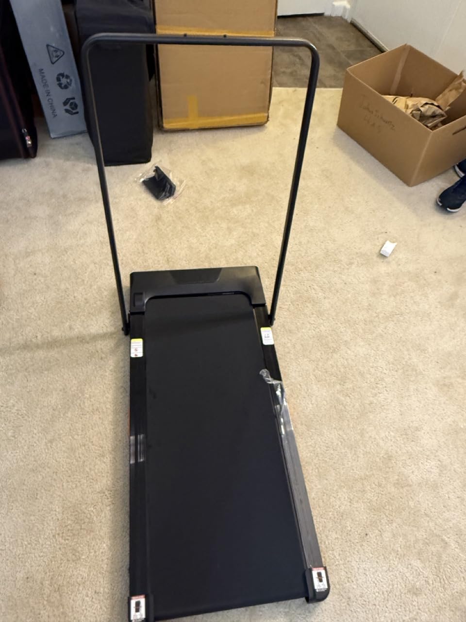 16% Treadmills for Home, 3-in-1 Foldable Treadmill with Incline, Portable Treadmill with Handle, 3.0HP Quiet Walking Pad Treadmill, 12 Automatic Modes, Three Screen customer photo 1