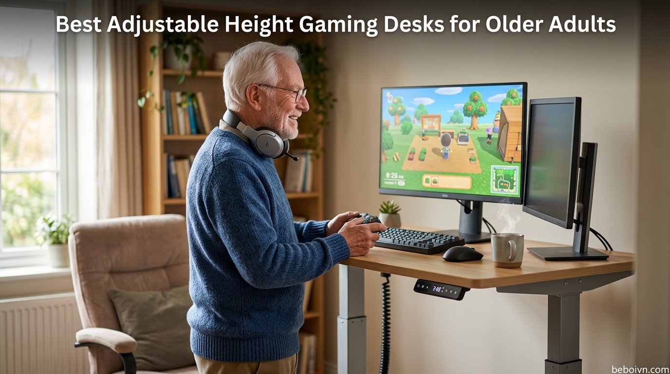 Best Adjustable Height Gaming Desks for Older Adults