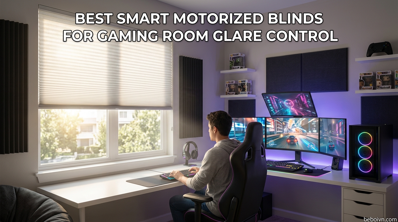 Best Smart Motorized Blinds for Gaming Room Glare Control