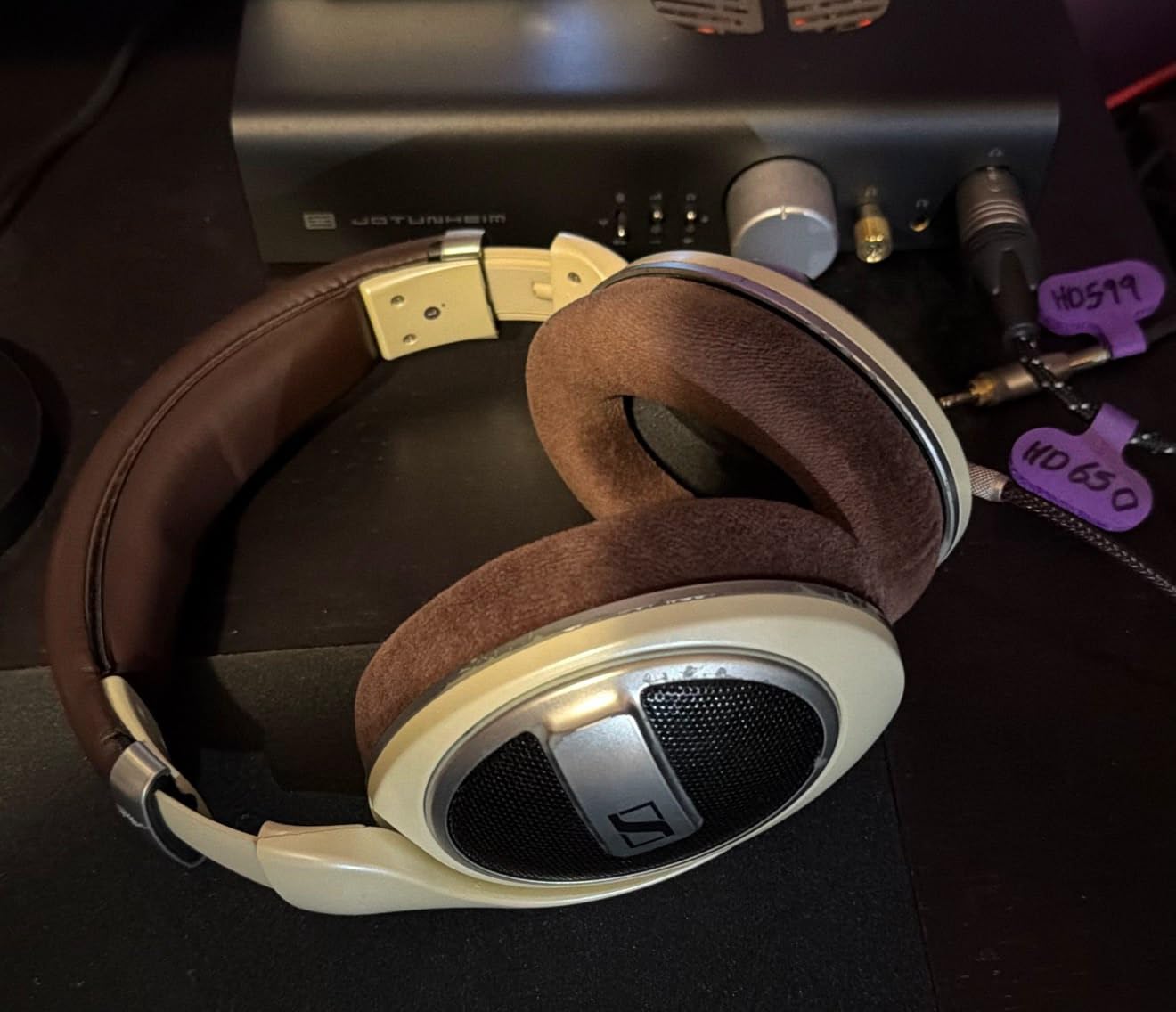Sennheiser HD 599 Open-Back Wired Audiophile Headphones, Ivory customer photo 1