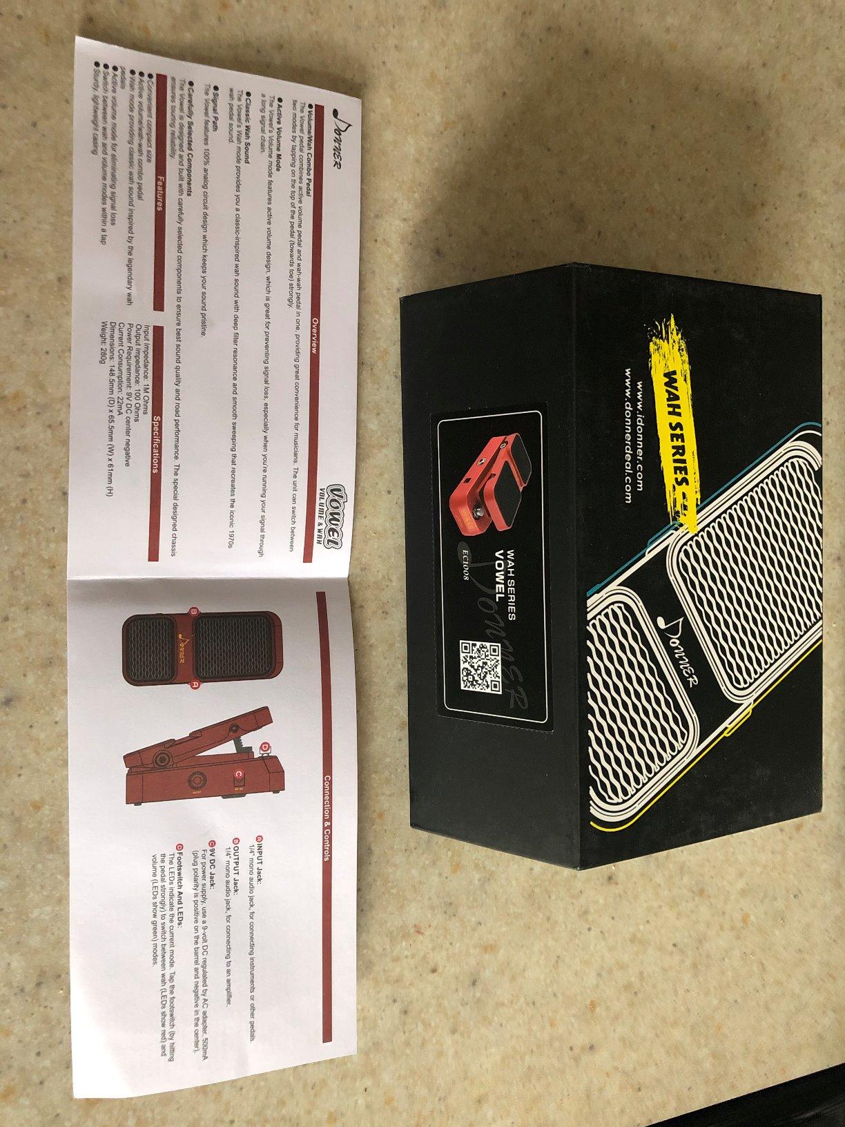 Donner Guitar Wah Pedal, 2 in 1 Wah Volume Pedal, Mini Vintage Electric Guitar Effect Pedal (Vowel) customer photo 1