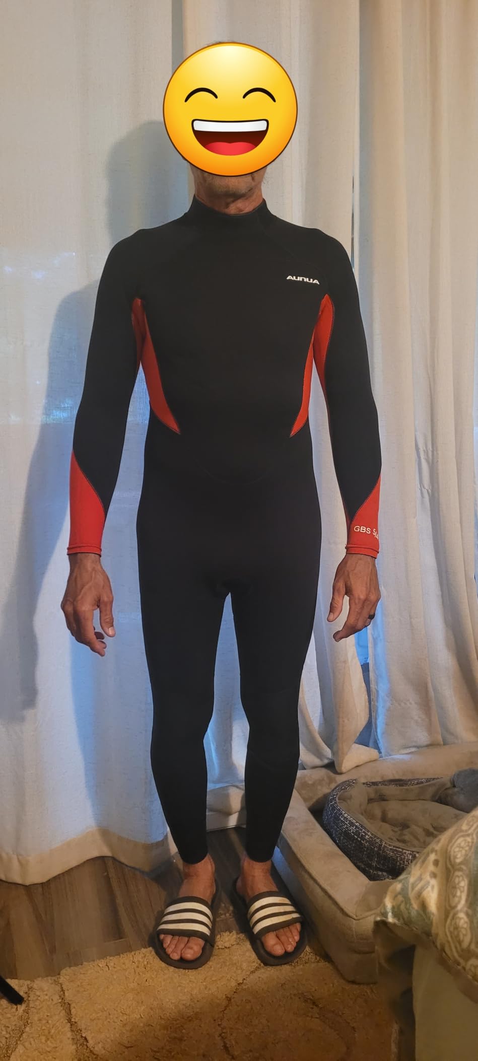 Mens 5mm Full Wetsuit Ultra-Stretch Neoprene Surfing Diving Suit | GBS Seams Thermal Full Wetsuits for Men, Neoprene Wetsuit Back Zipper for Scuba Diving, Snorkelling customer photo 1
