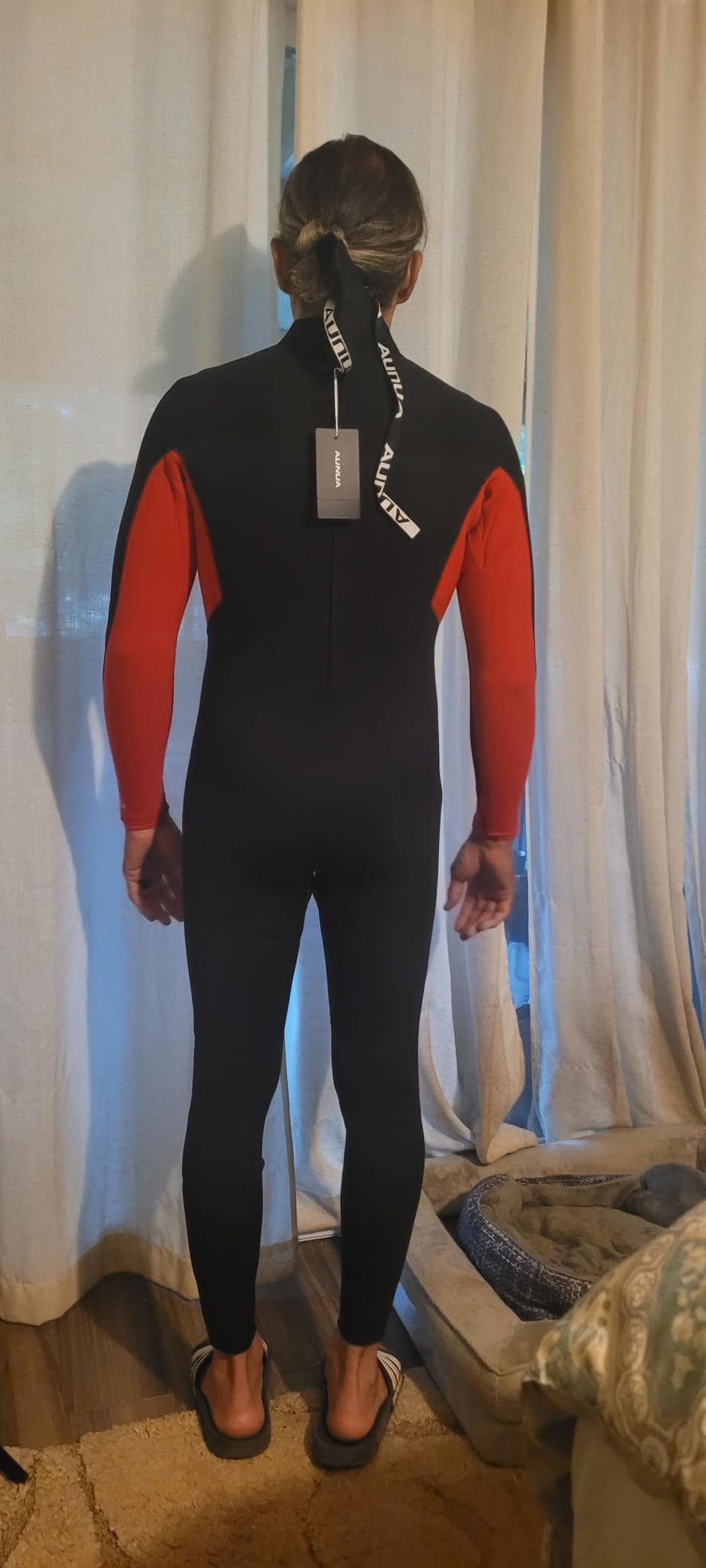 Mens 5mm Full Wetsuit Ultra-Stretch Neoprene Surfing Diving Suit | GBS Seams Thermal Full Wetsuits for Men, Neoprene Wetsuit Back Zipper for Scuba Diving, Snorkelling customer photo 2