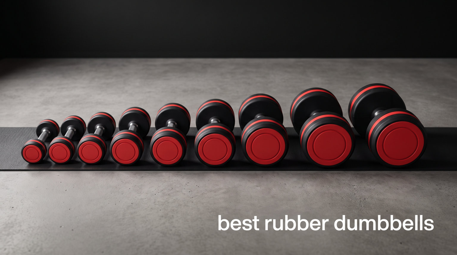 best rubber dumbbells