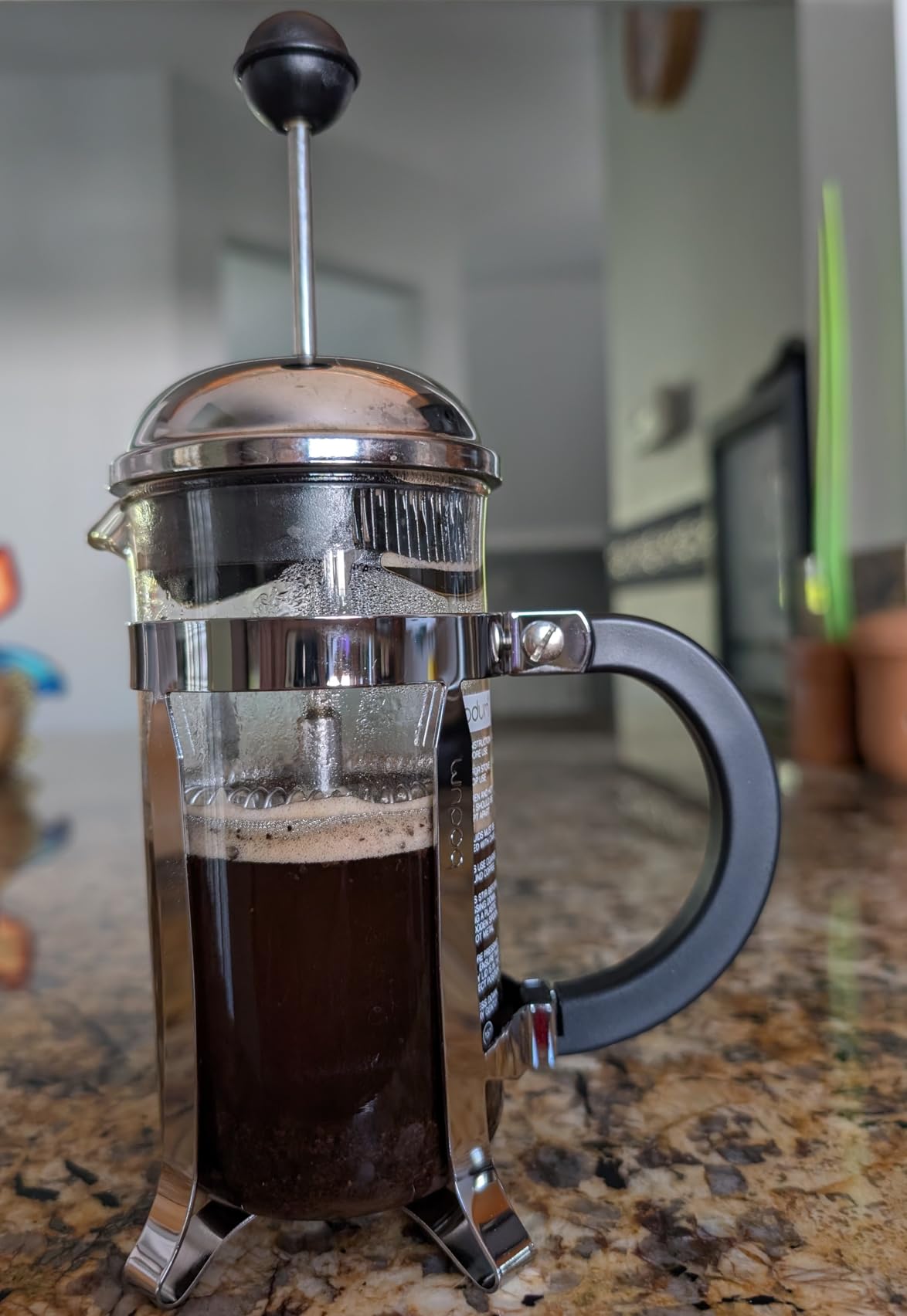 Bodum 51oz Chambord French Press Coffee Maker, High-Heat Borosilicate Glass, Polished Stainless Steel customer photo 2