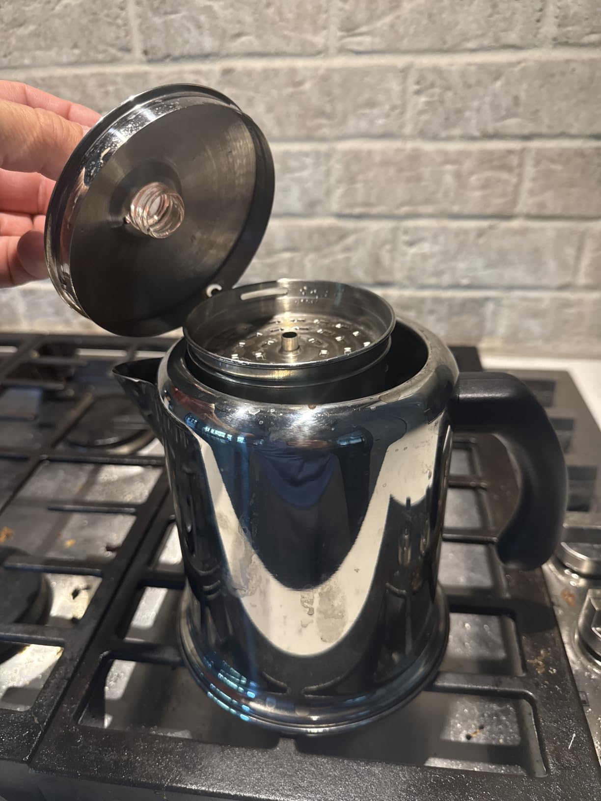 Farberware Classic Stainless Steel Yosemite Coffee Percolator, 8-Cup customer photo 2